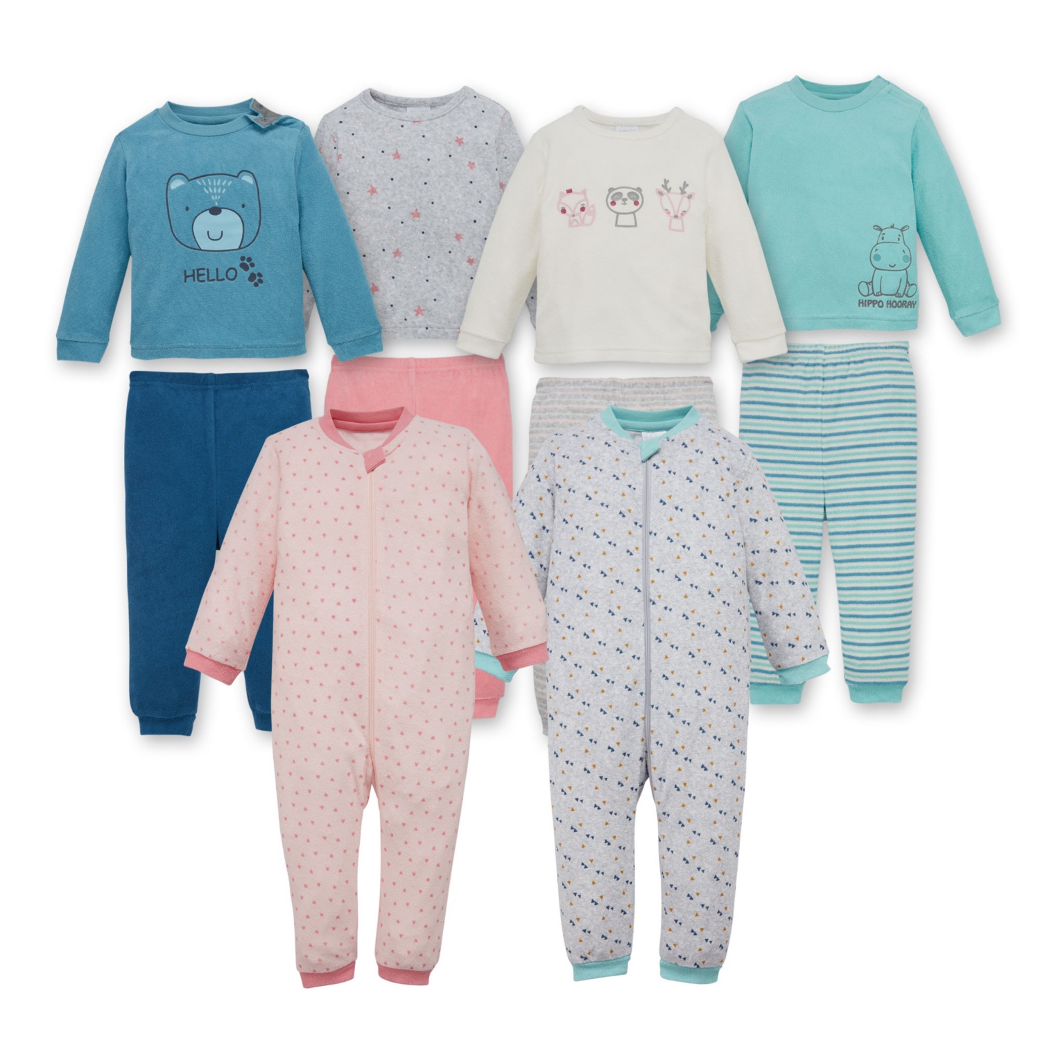IMPIDIMPI Baby-Frottee-Nachtwäsche, Baumwolle (Bio)