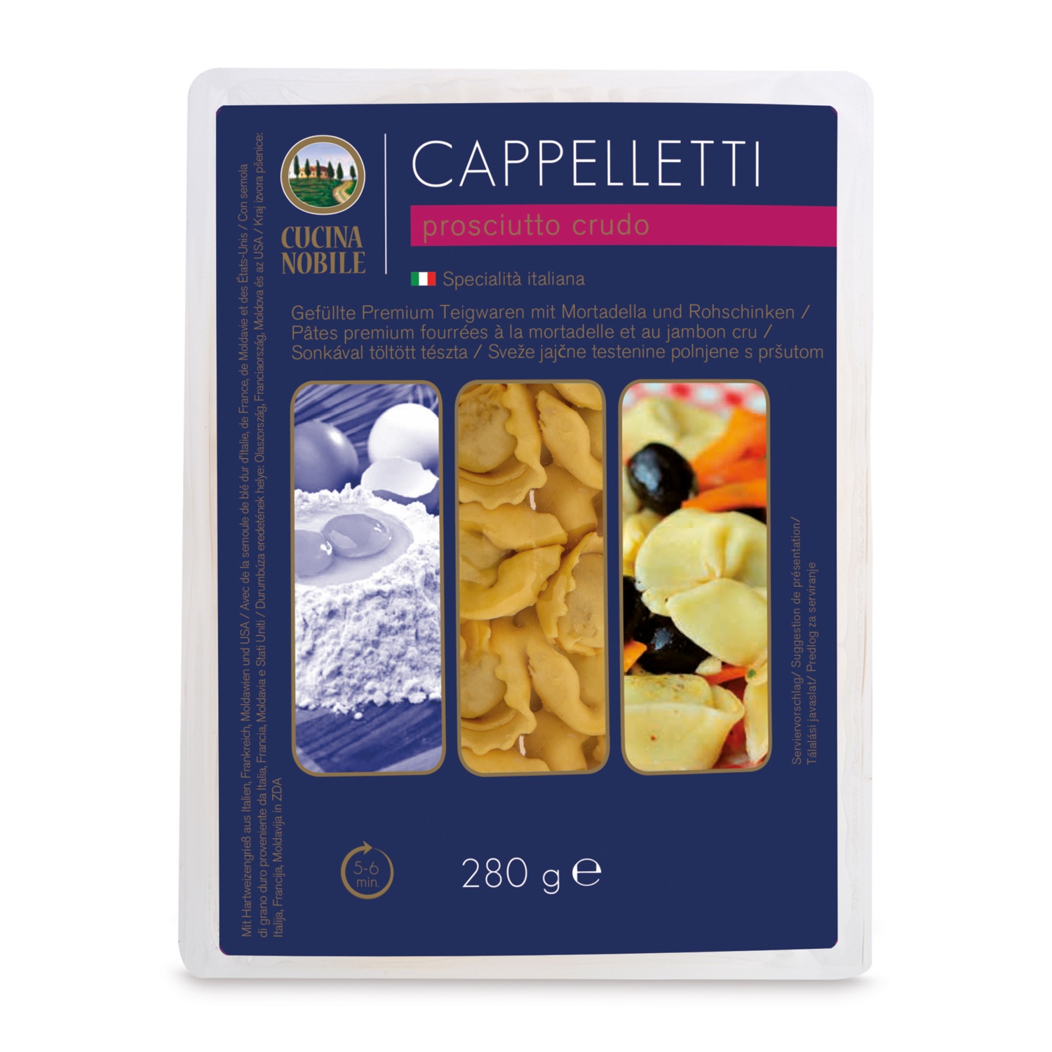 CUCINA NOBILE Premium Teigwaren, gefüllt, Cappelletti