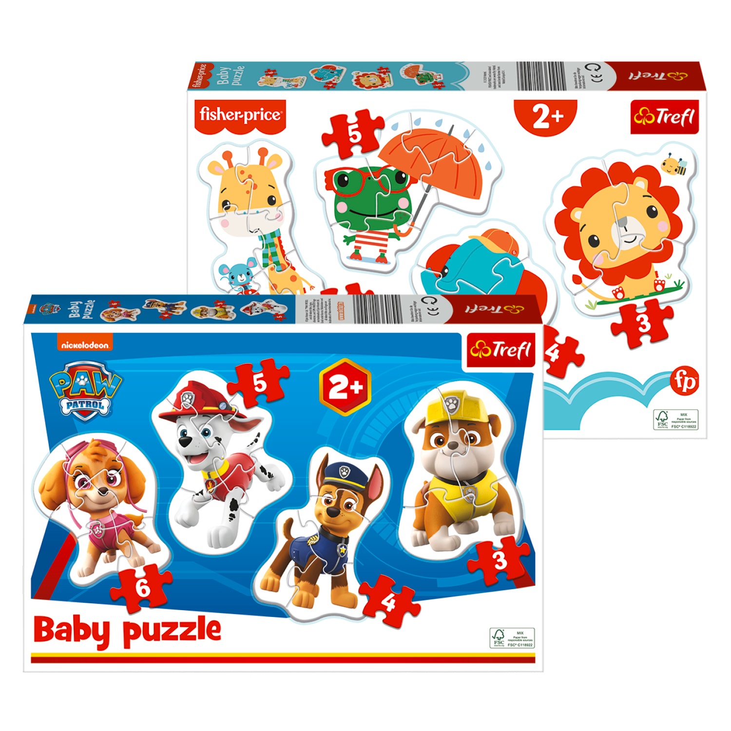 Fisher Price Puzzle Kleinkind ab 2 Jahren 2 in 1 Kinderpuzzle Babypuzzle 