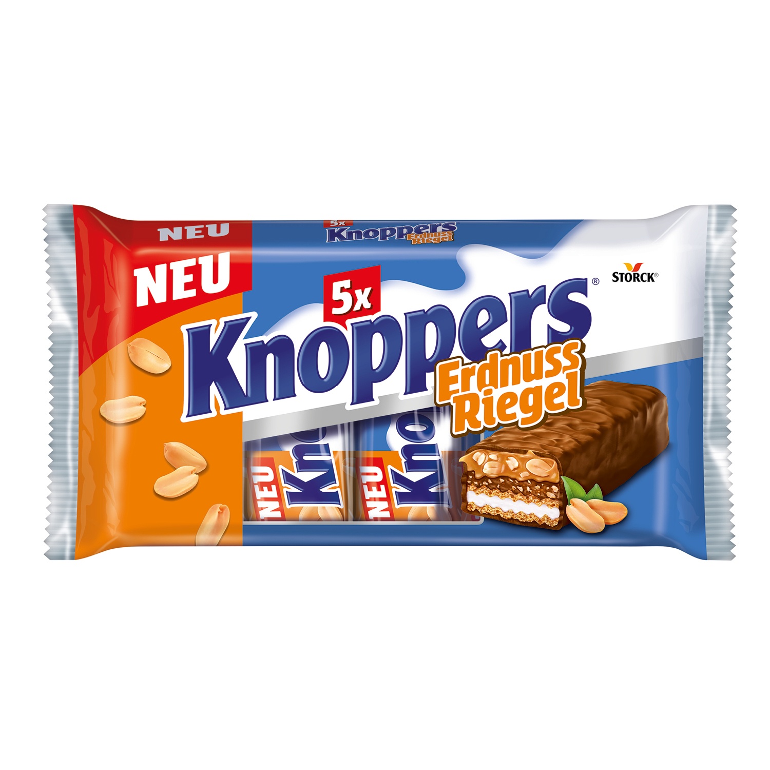 5x Knoppers NussRiegel 200g