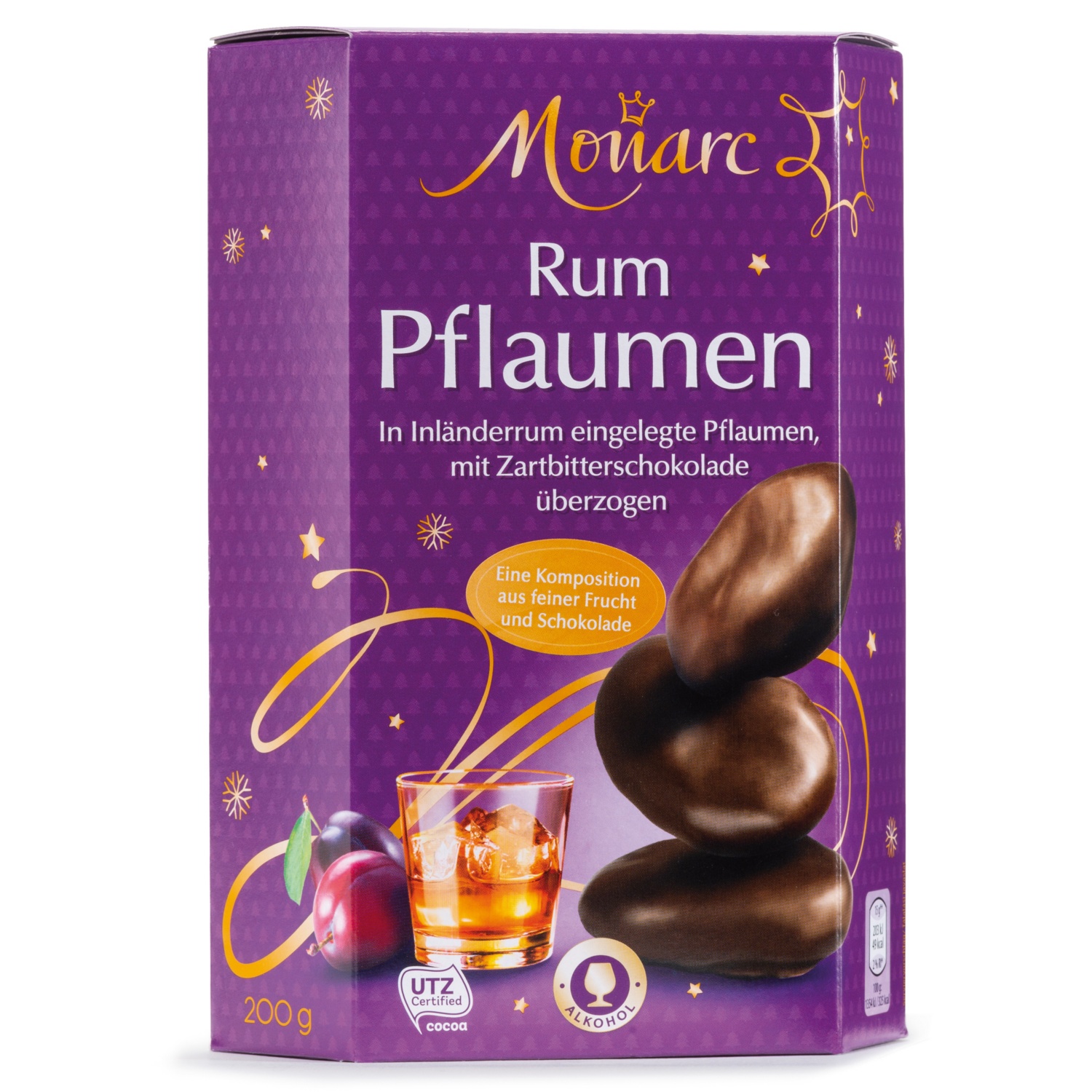 MONARC Früchte schokoliert, Rumpflaumen | HOFER