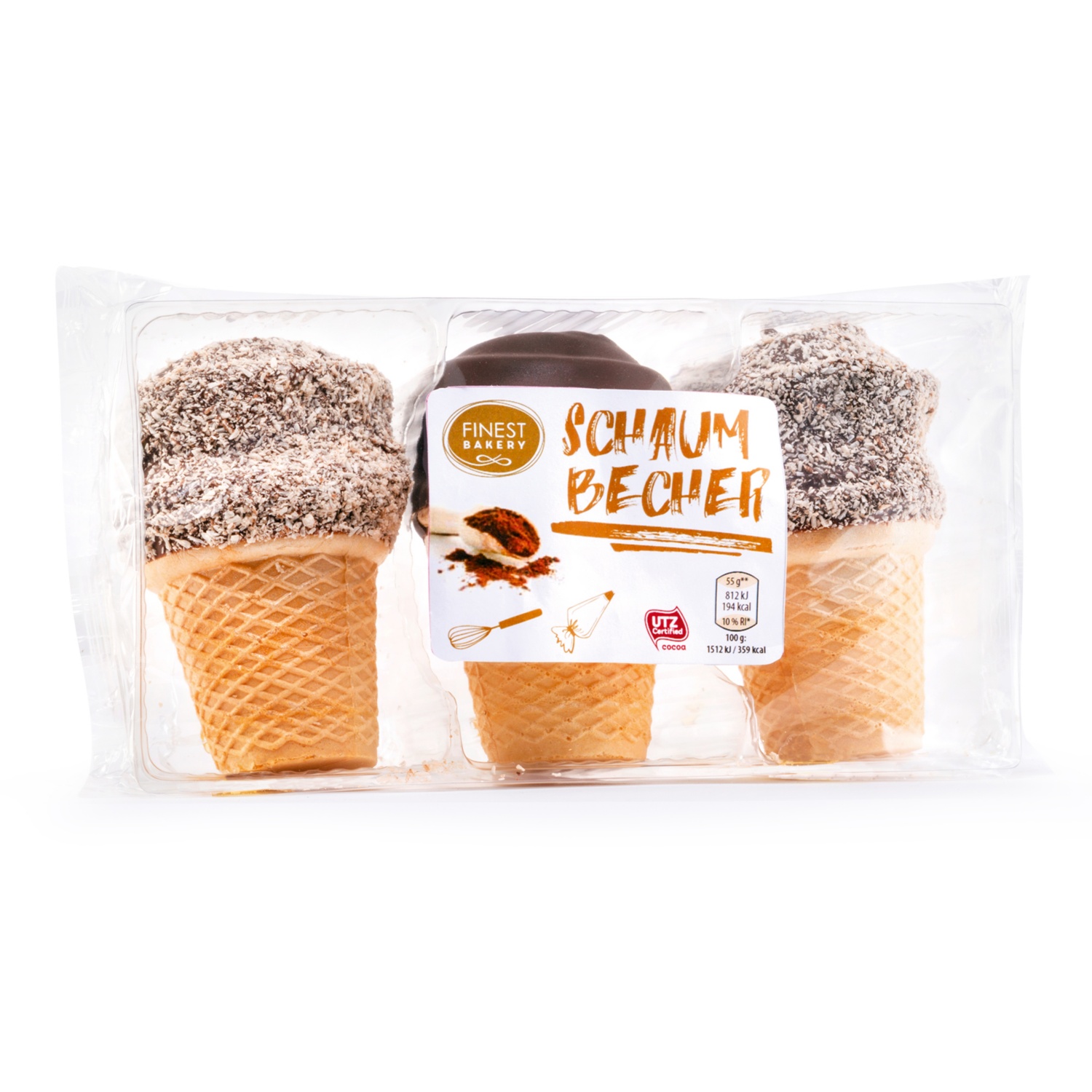 Schaumgebäck, Becher Mix