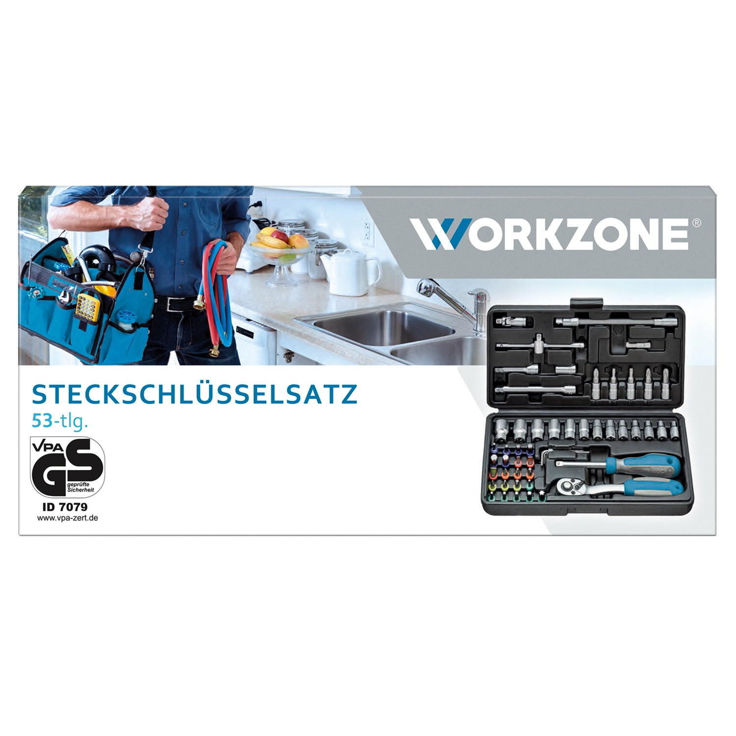 Workzone Ratschen-Steckschlüssel 8 In 1 – JZIPJK