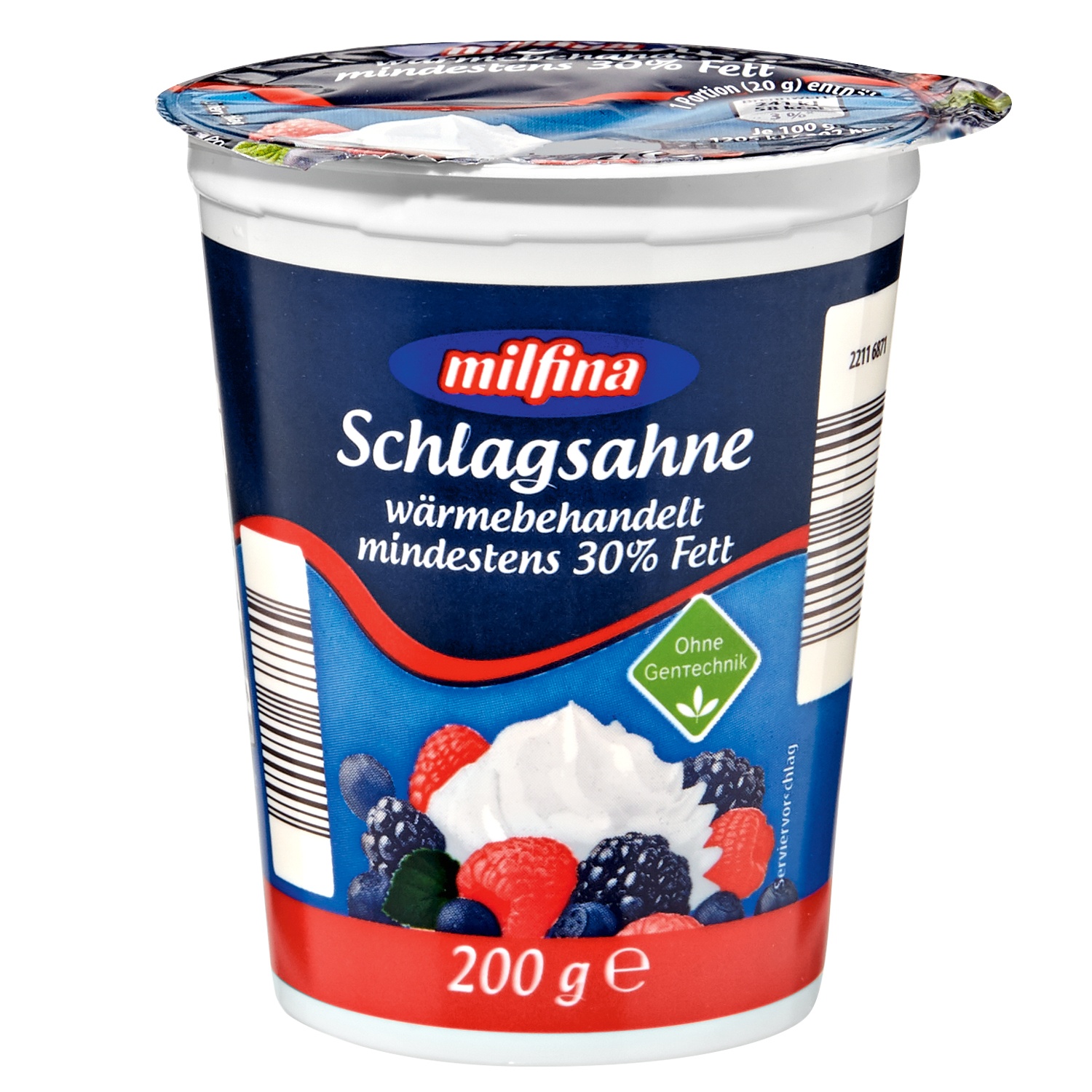 Milfina Schlagsahne 200g Aldi Sud