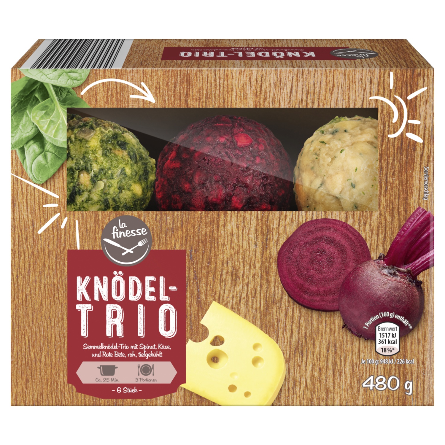 La Finesse Knodel Trio 480g Aldi Sud