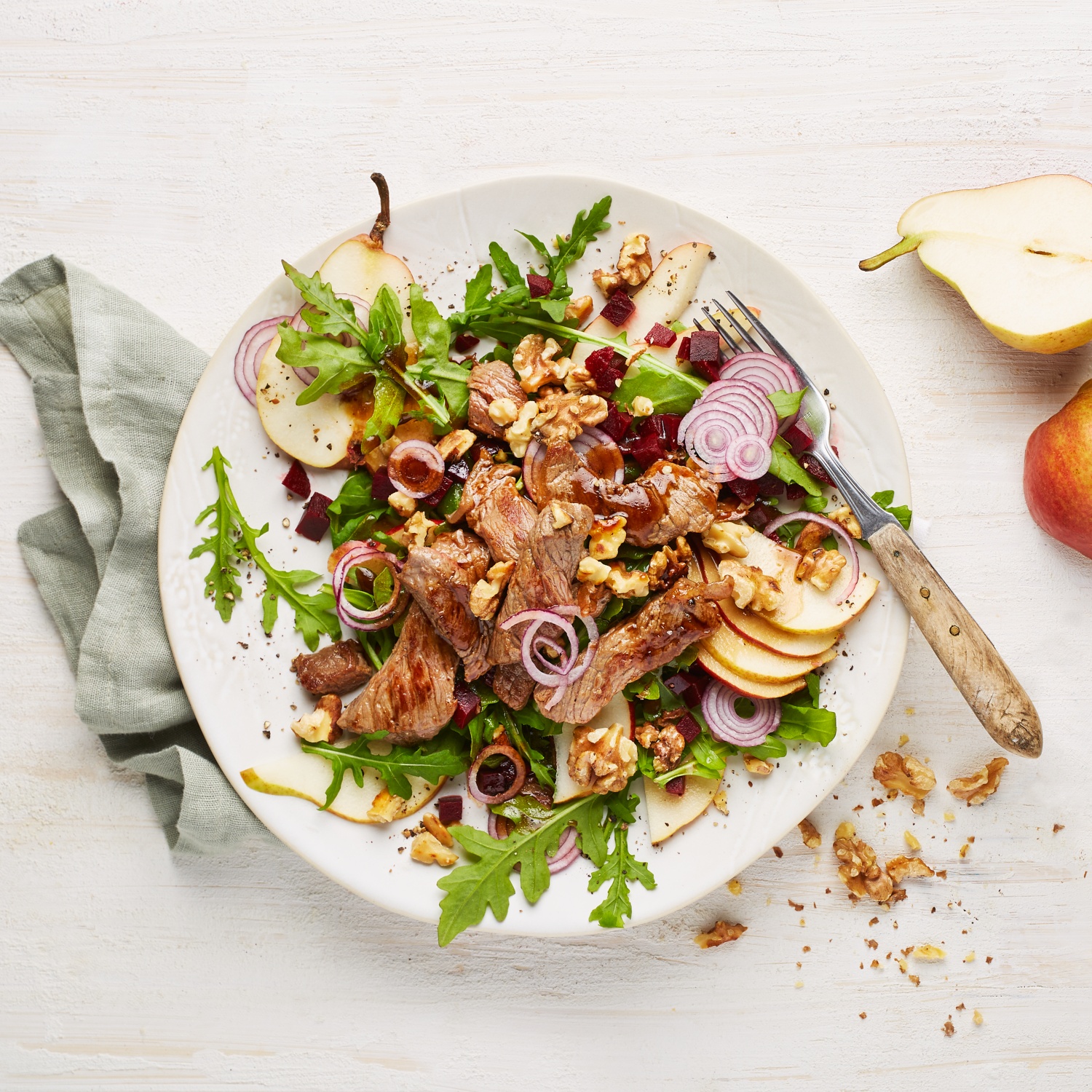 Bunter Herbstsalat mit Rinderfiletstreifen | ALDI Rezeptwelt