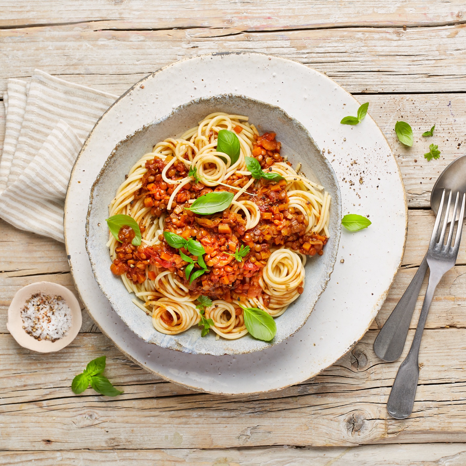 Spaghetti mit Linsen-Bolognese | ALDI Rezeptwelt