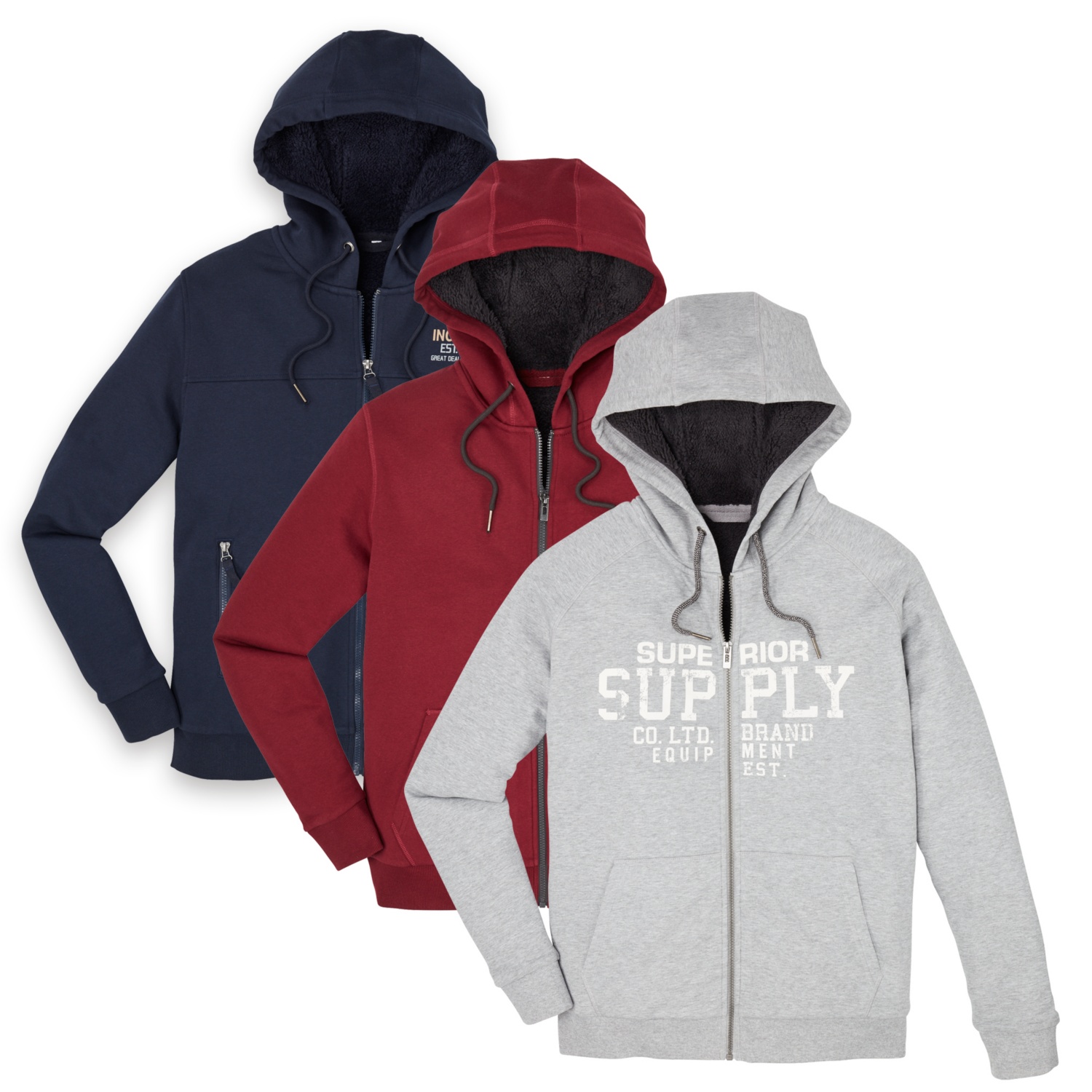 WATSON'S Herren-Outdoor-Sweatjacke