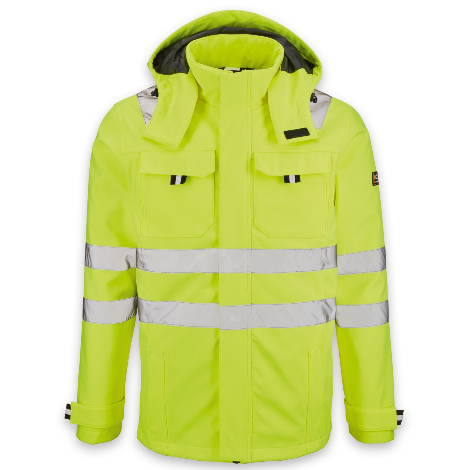 KING CRAFT FASHION Herren-Warnschutz-Softshelljacke