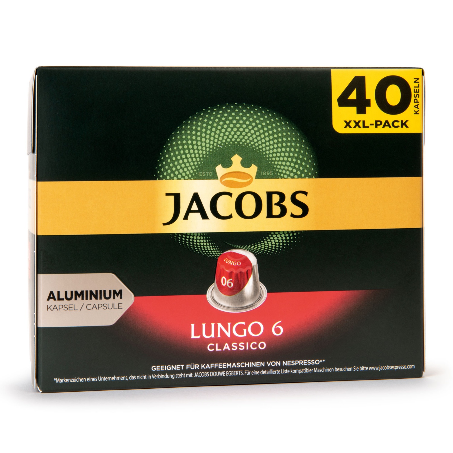 JACOBS Nespresso®-kompatible Café-Kapseln, Lungo 6