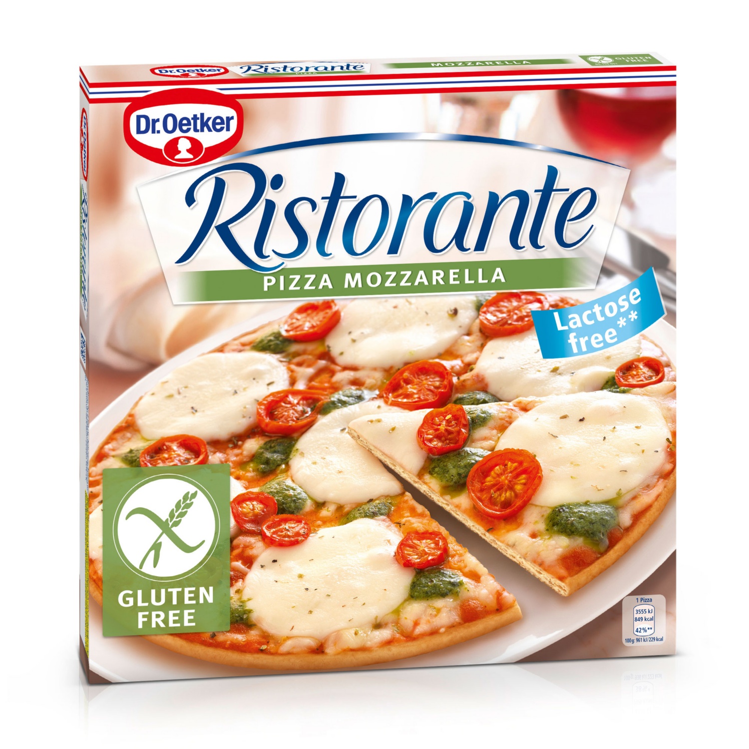 DR.OETKER Pizza Ristorante, Mozzarella, glutenfrei