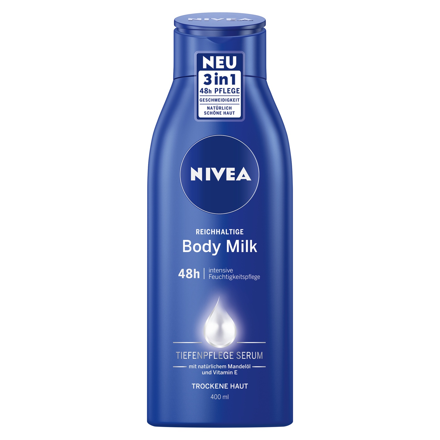 NIVEA Body Express Feuchtigkeitslotion/Reichhaltige Milk 400 ml