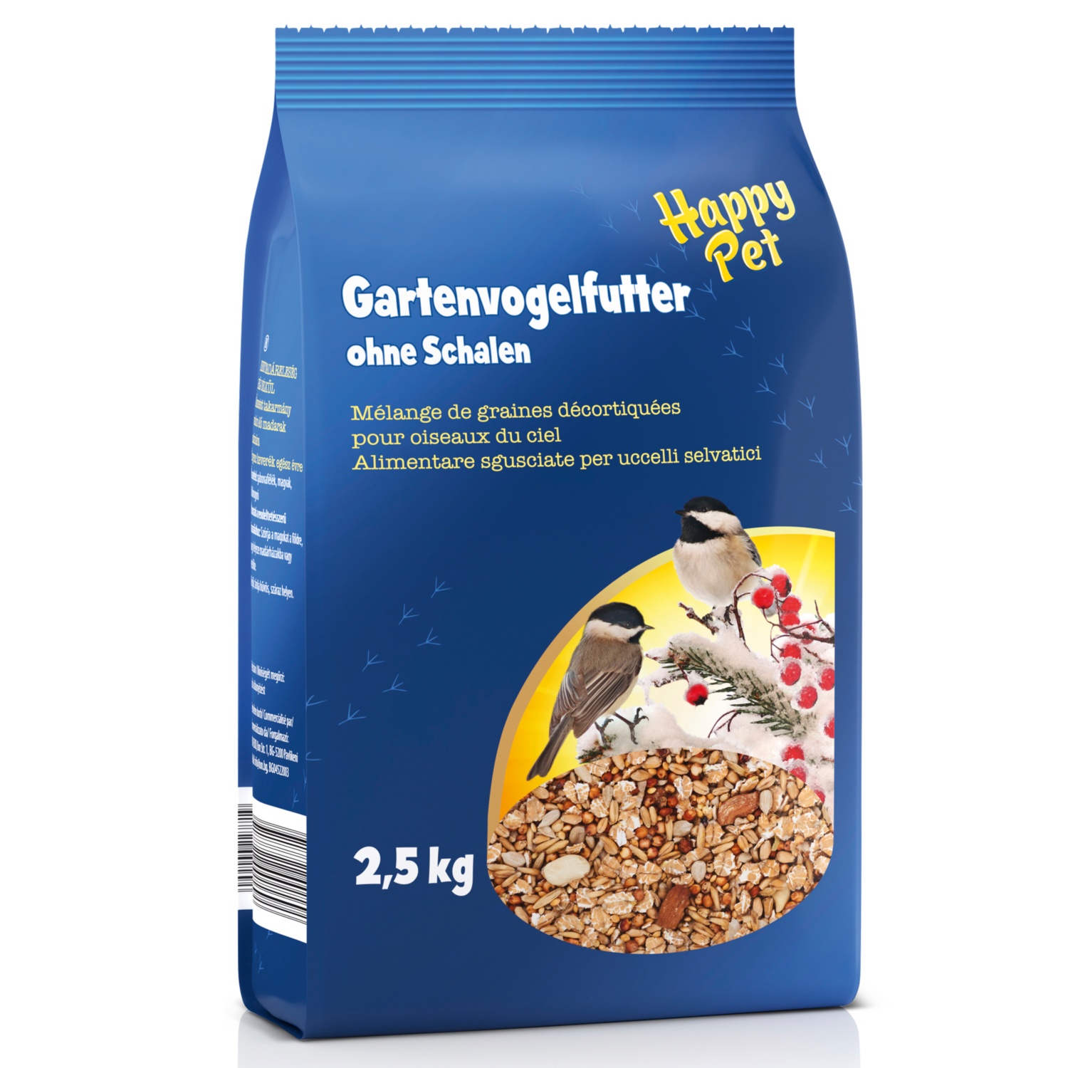HAPPY PET Gartenvogelfutter ohne Schalen