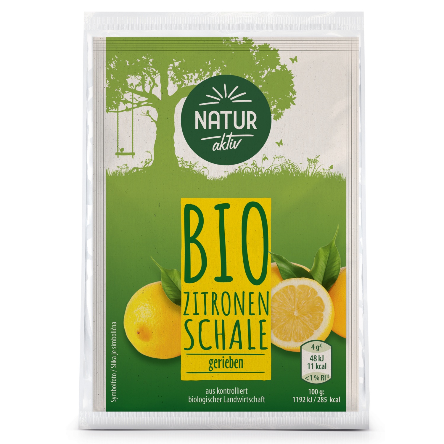 NATUR AKTIV BIO-Backartikel, Zitronenschale