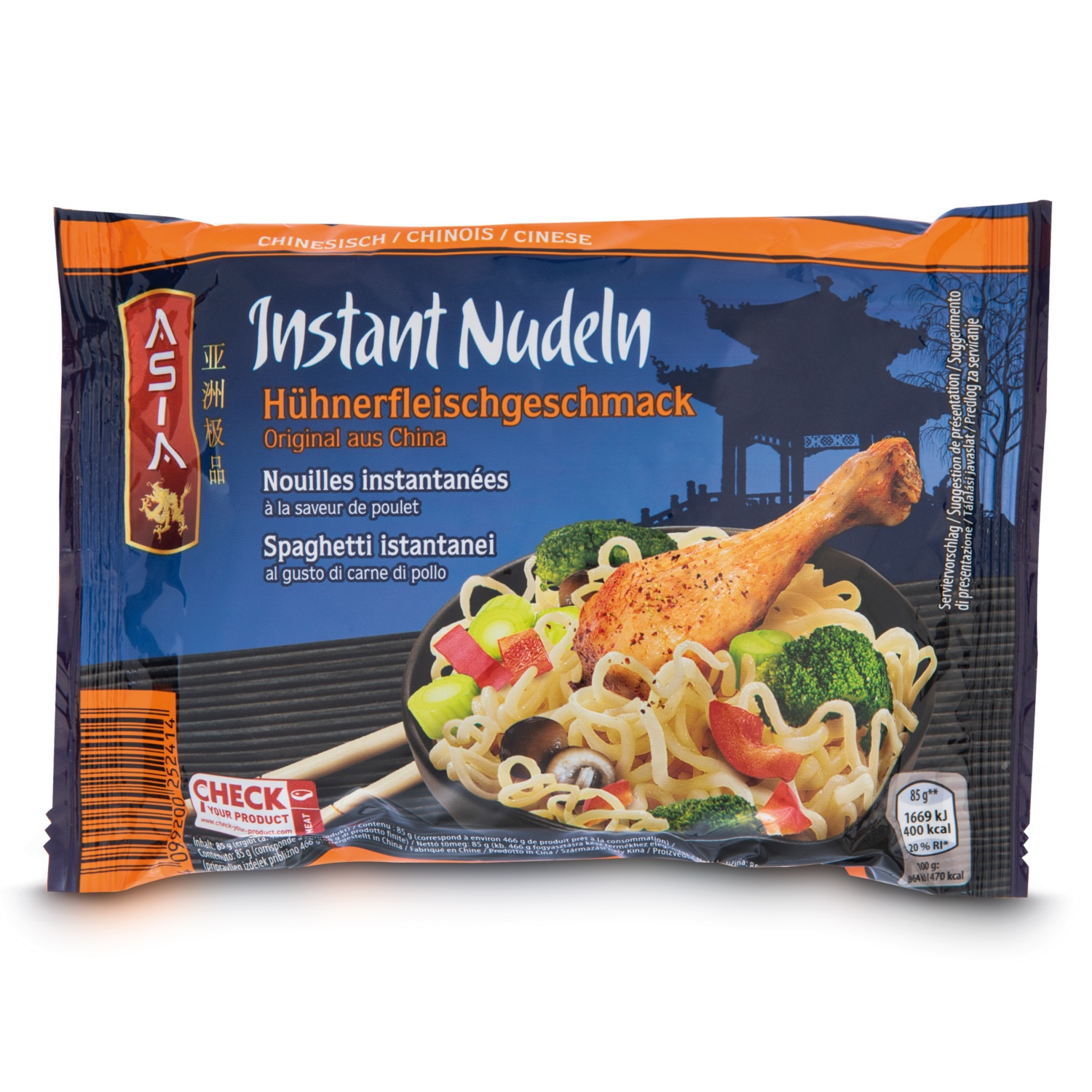 ASIA Instant Nudelgericht, Hühnerfleischgeschmack