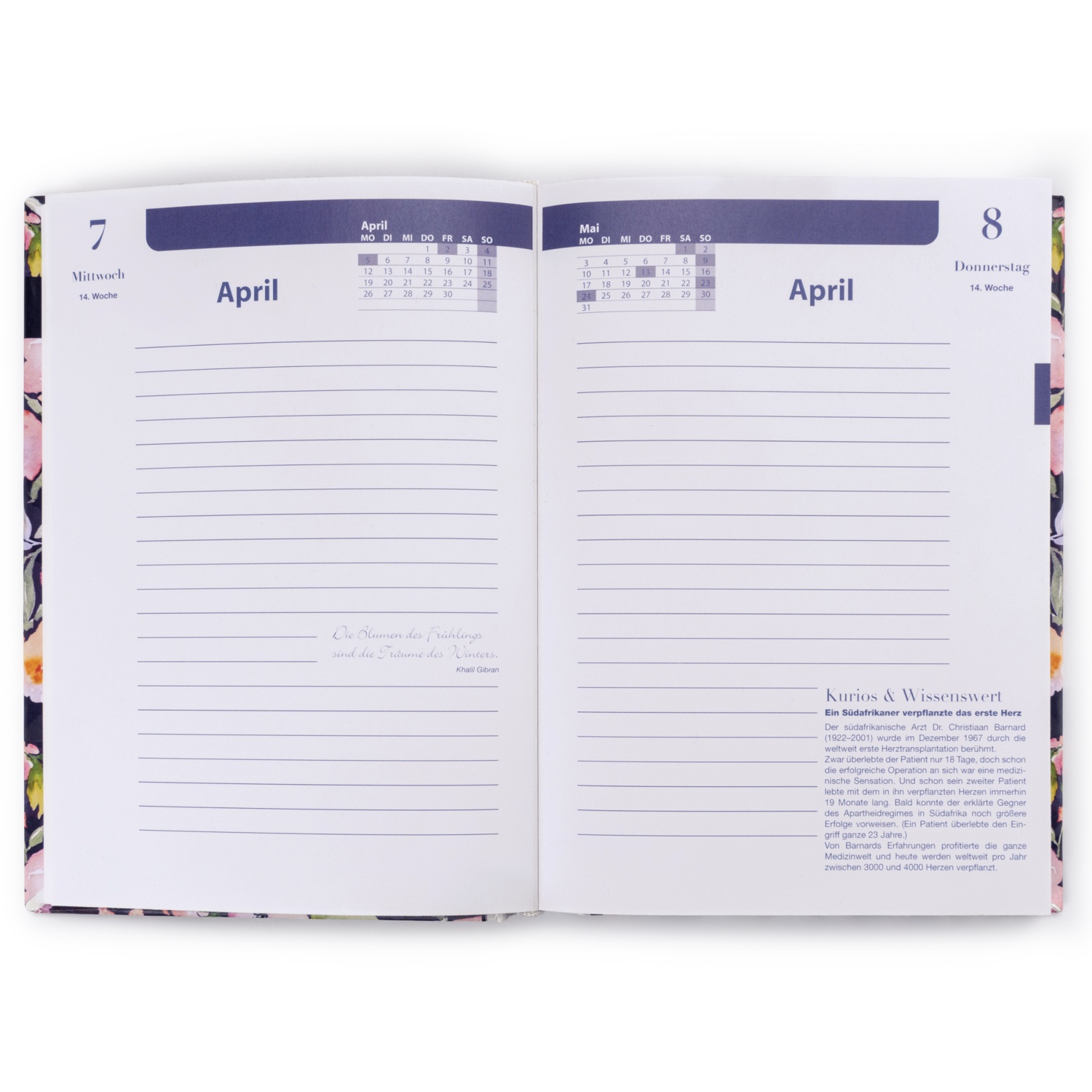 Haushalts-/Buchkalender