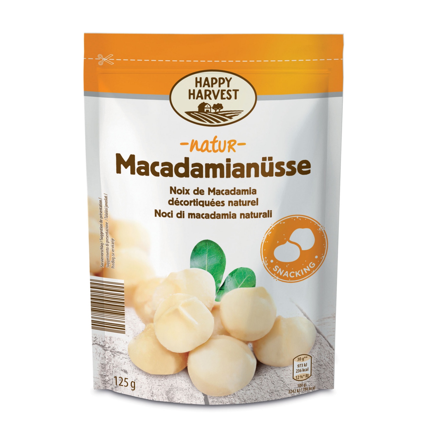 HAPPY HARVEST Exotisches Edelnuss-Sortiment, Macadamia