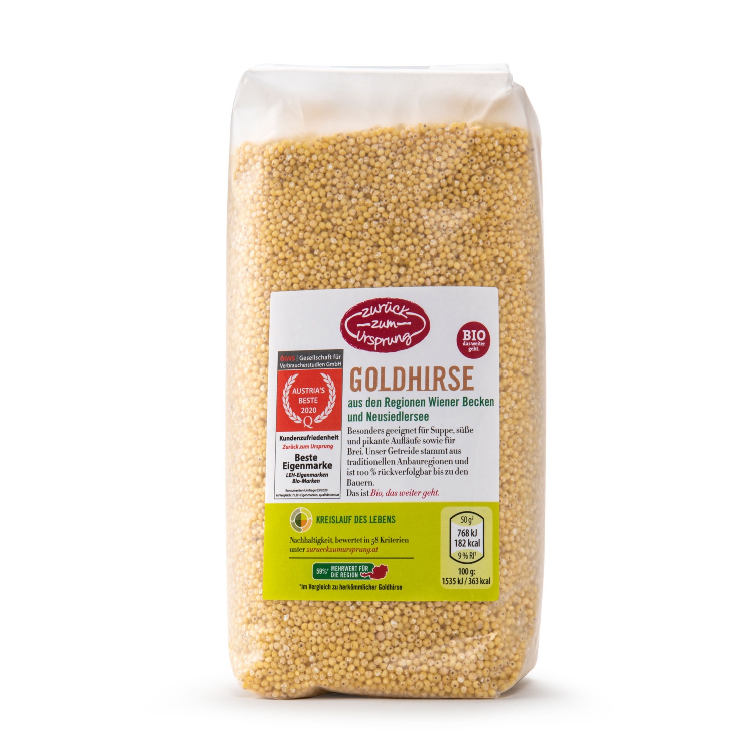 ZURÜCK ZUM URSPRUNG Österr. BIO-Getreidemix, Goldhirse