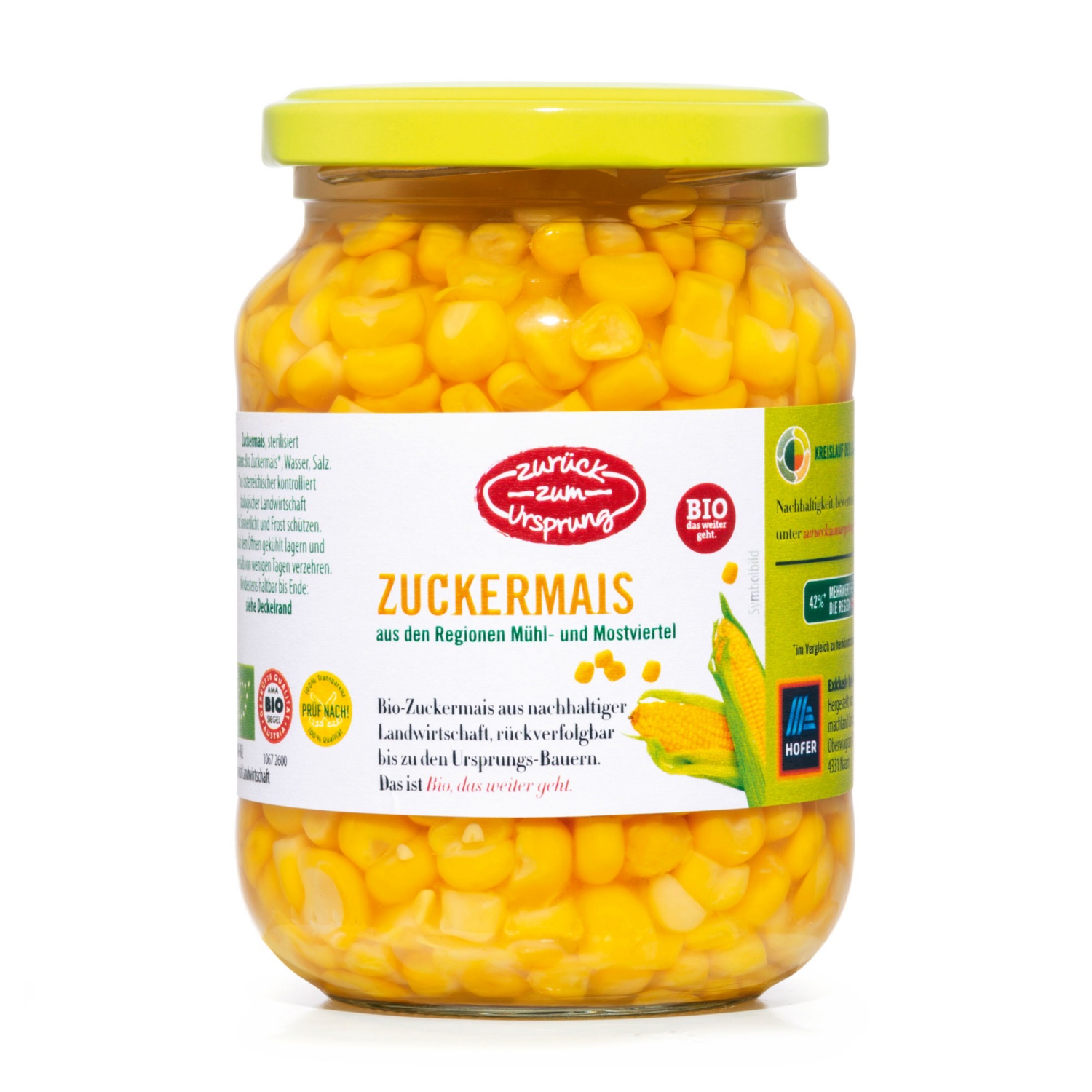 ZURÜCK ZUM URSPRUNG BIO Zuckermais