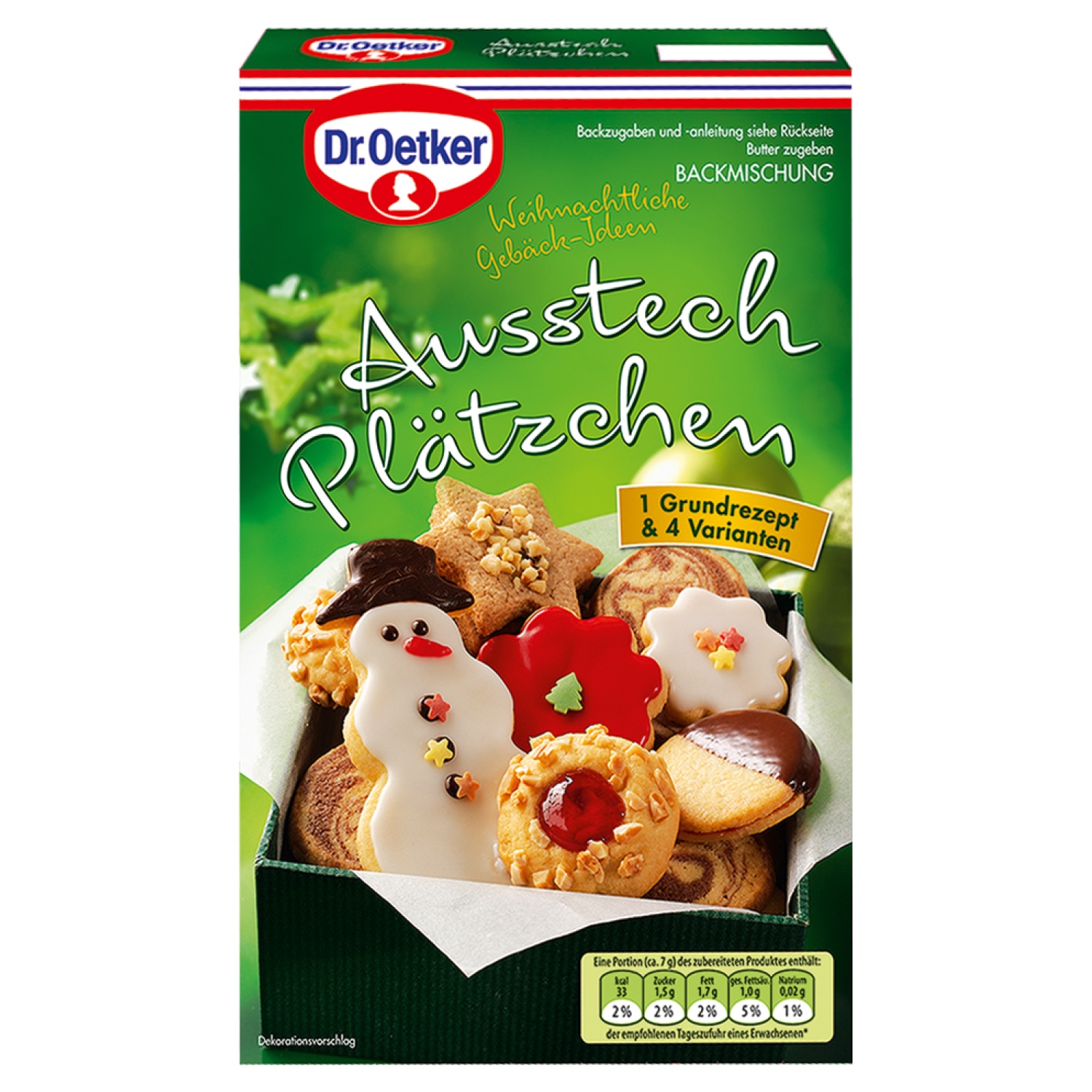 Dr Oetker Backmischung Weihnachtsplatzchen 500 G Aldi Sud