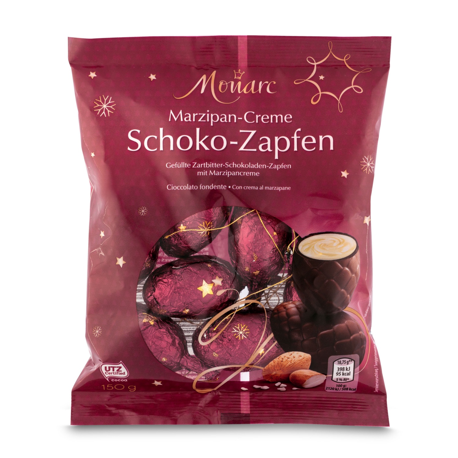 MONARC Schoko-Zapfen, Marzipan