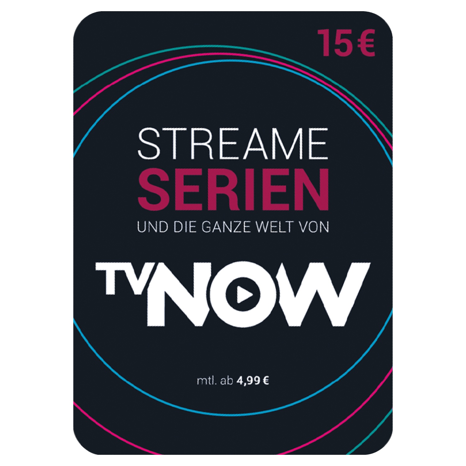 TVNOW Guthabenkarte 15€