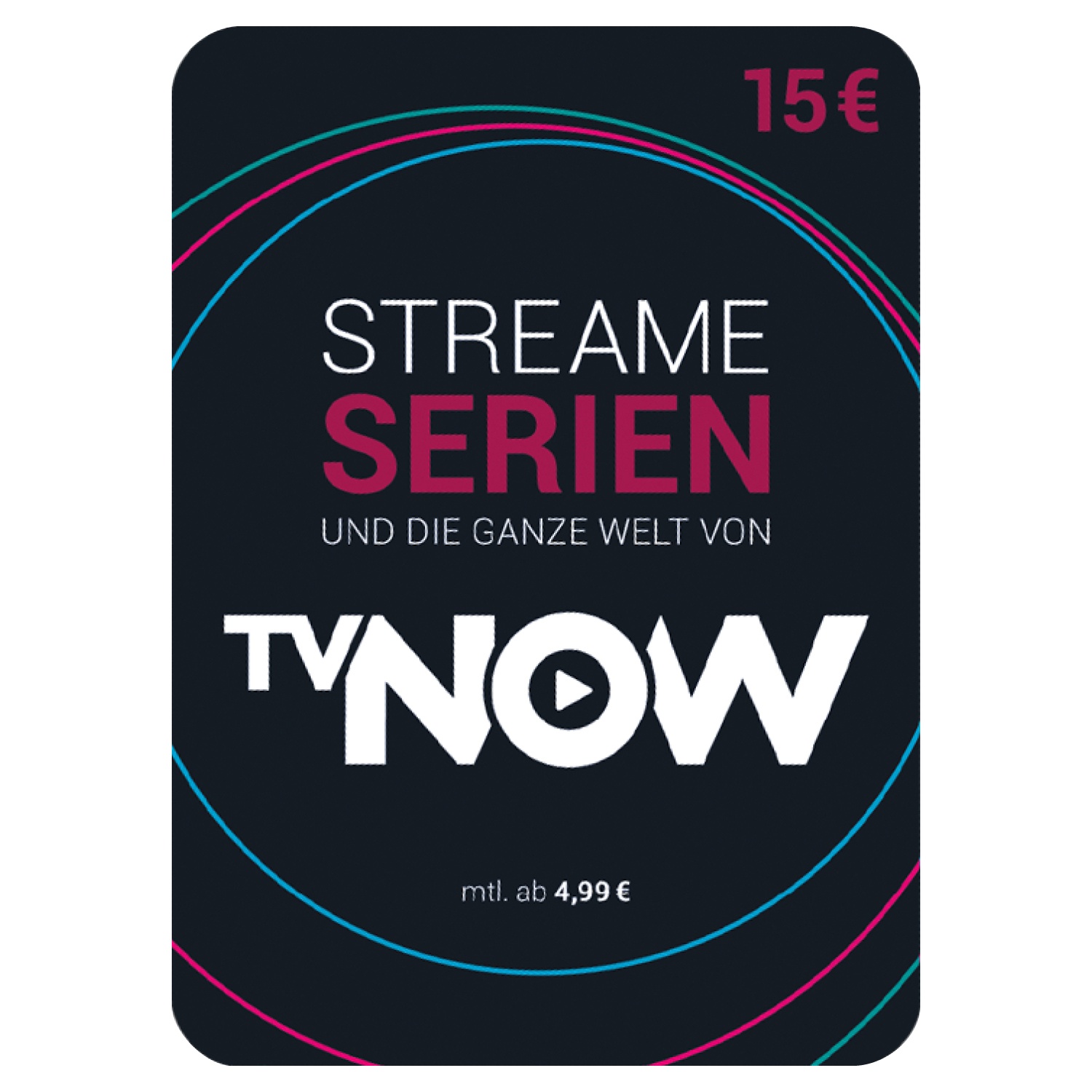 15€ TVNOW | SÜD Guthabenkarte ALDI