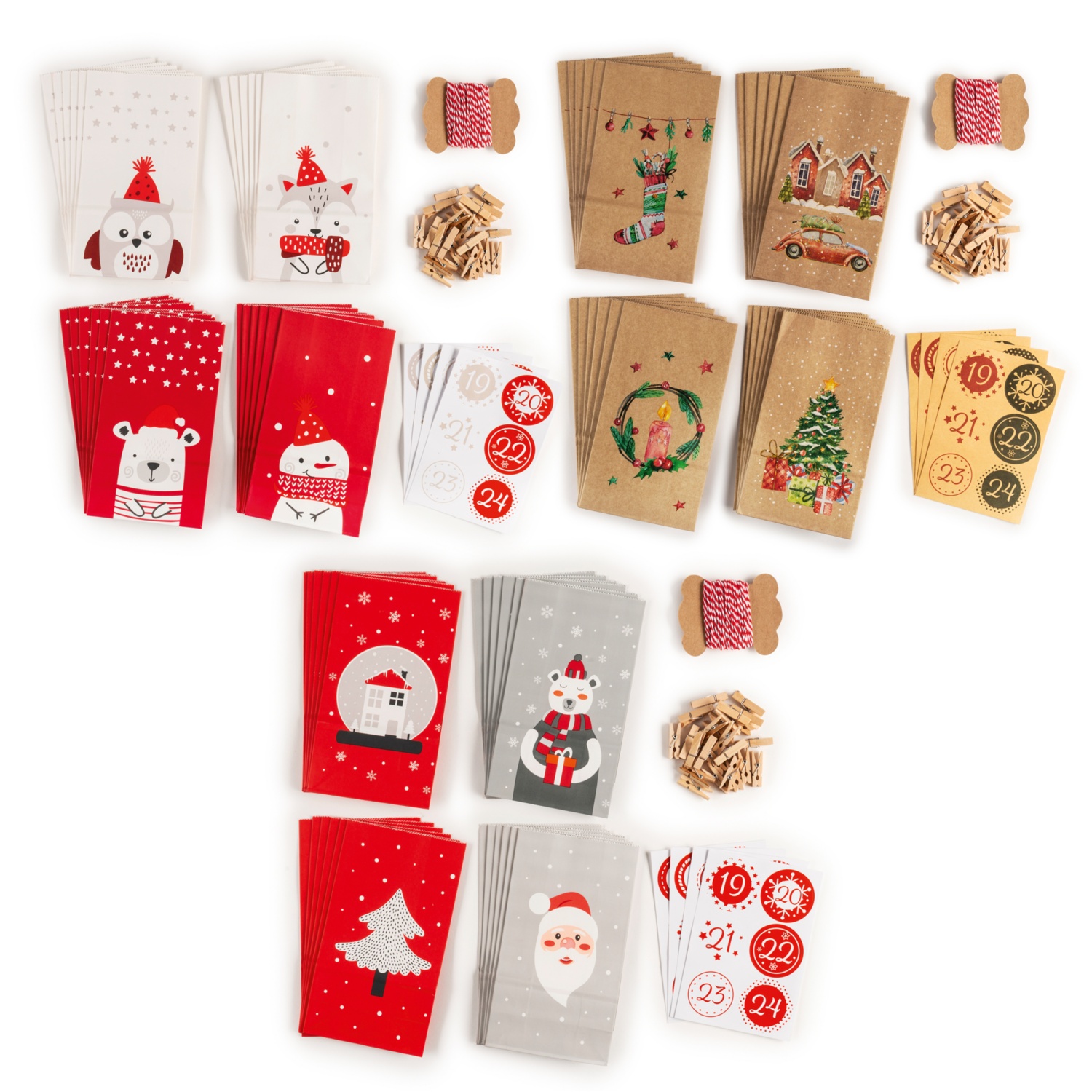 Geschenktüten-Adventkalender