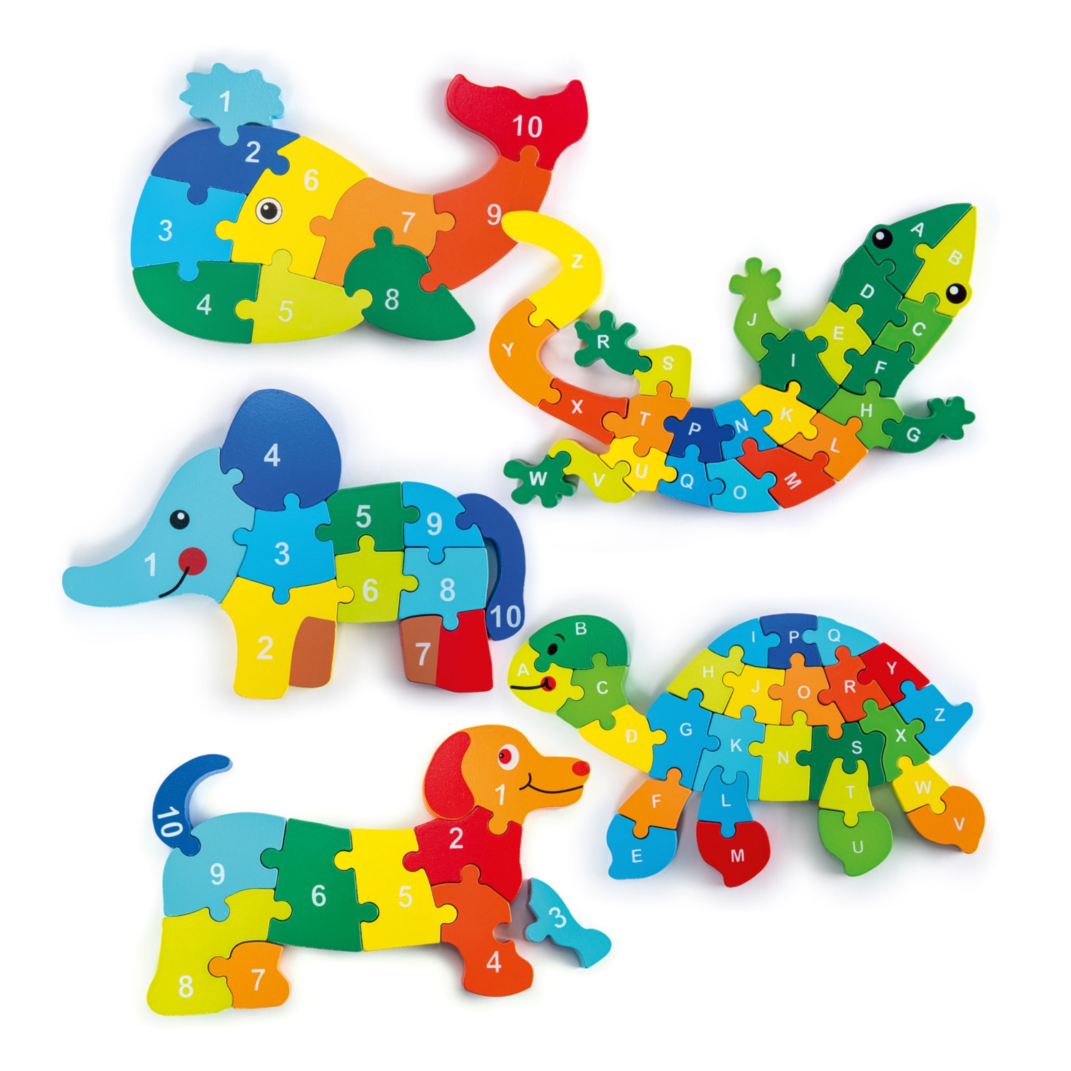 TOYLINO Holztierpuzzle