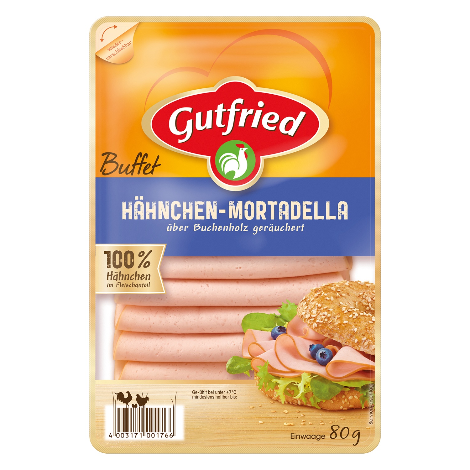 Gutfried Hähnchen- Mortadella 80 g