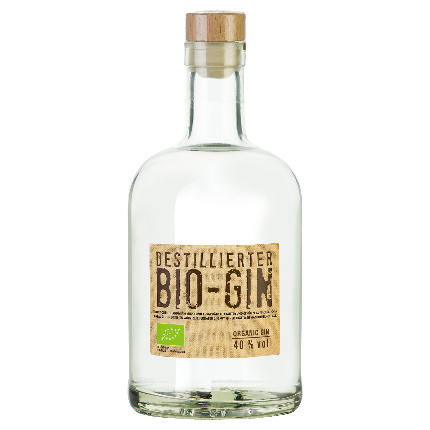 Destillierter Bio-Gin 0,7 l