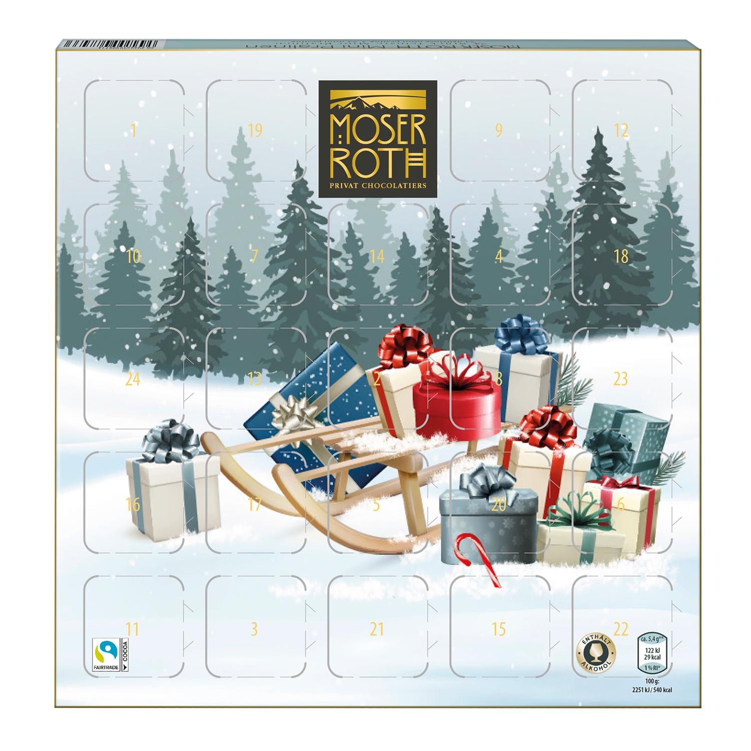 MOSER ROTH MinipralinenAdventskalender 130 g ALDI SÜD