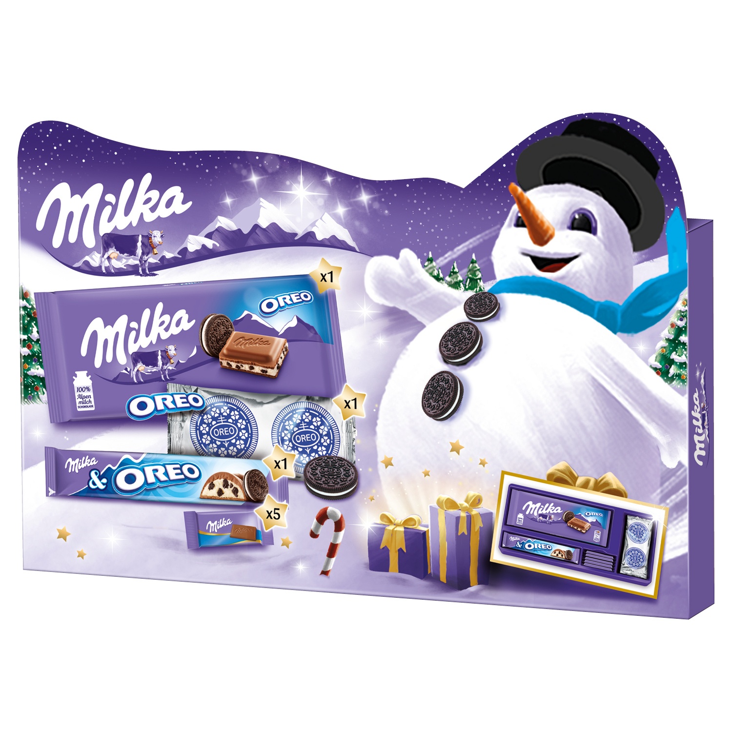 Milka & OREO Weihnachtsgeschenkbox 182 g
