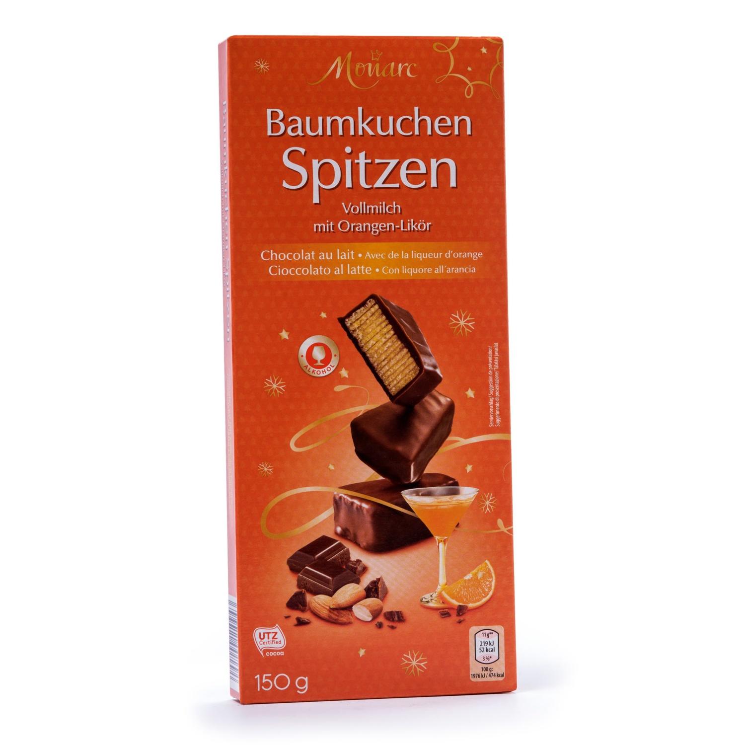 MONARC Baumkuchenspitzen, Orangenlikör