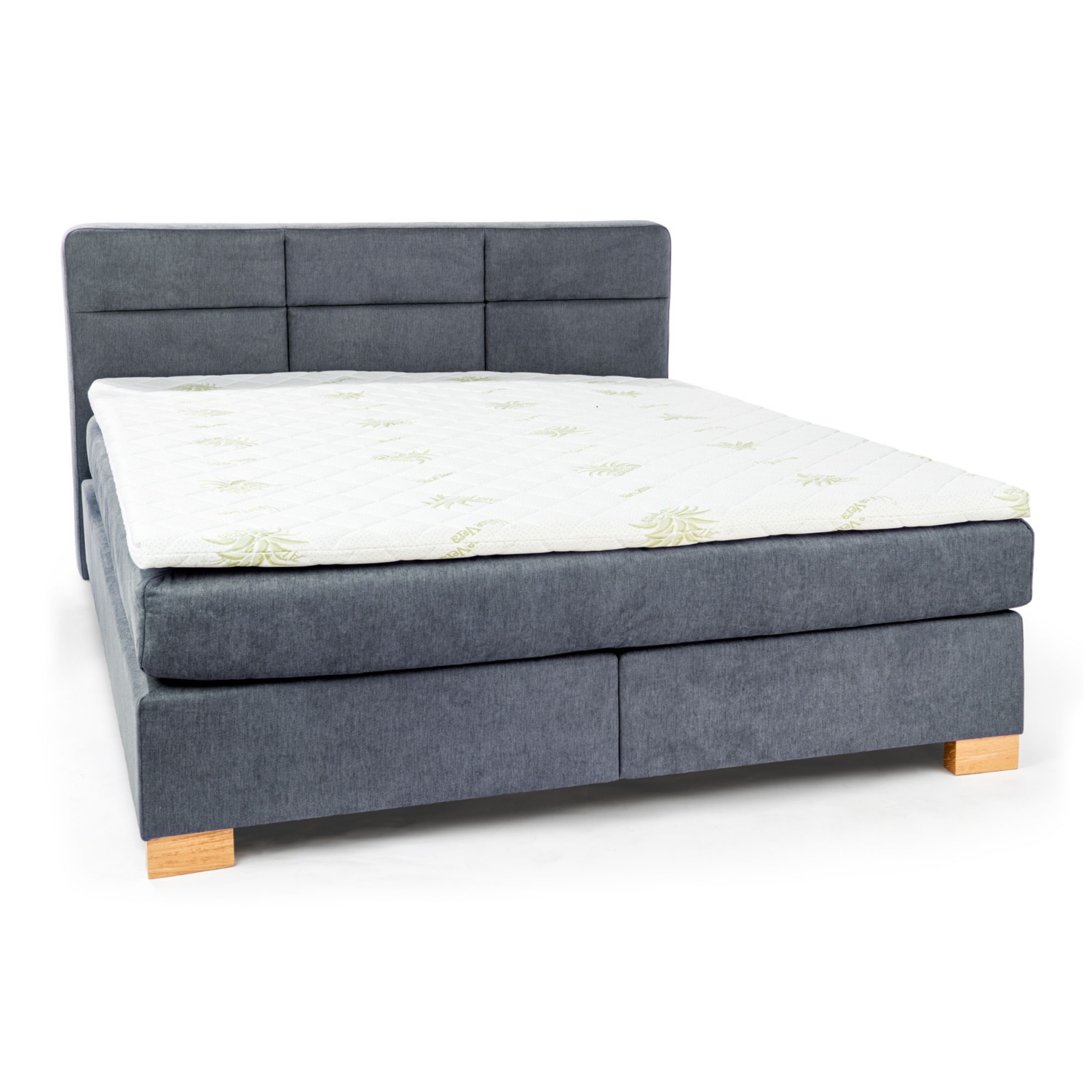 Boxspringbett, Anthrazit