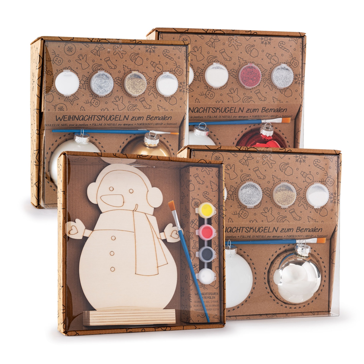 Weihnachtliche Figuren zum Selbstbemalen
