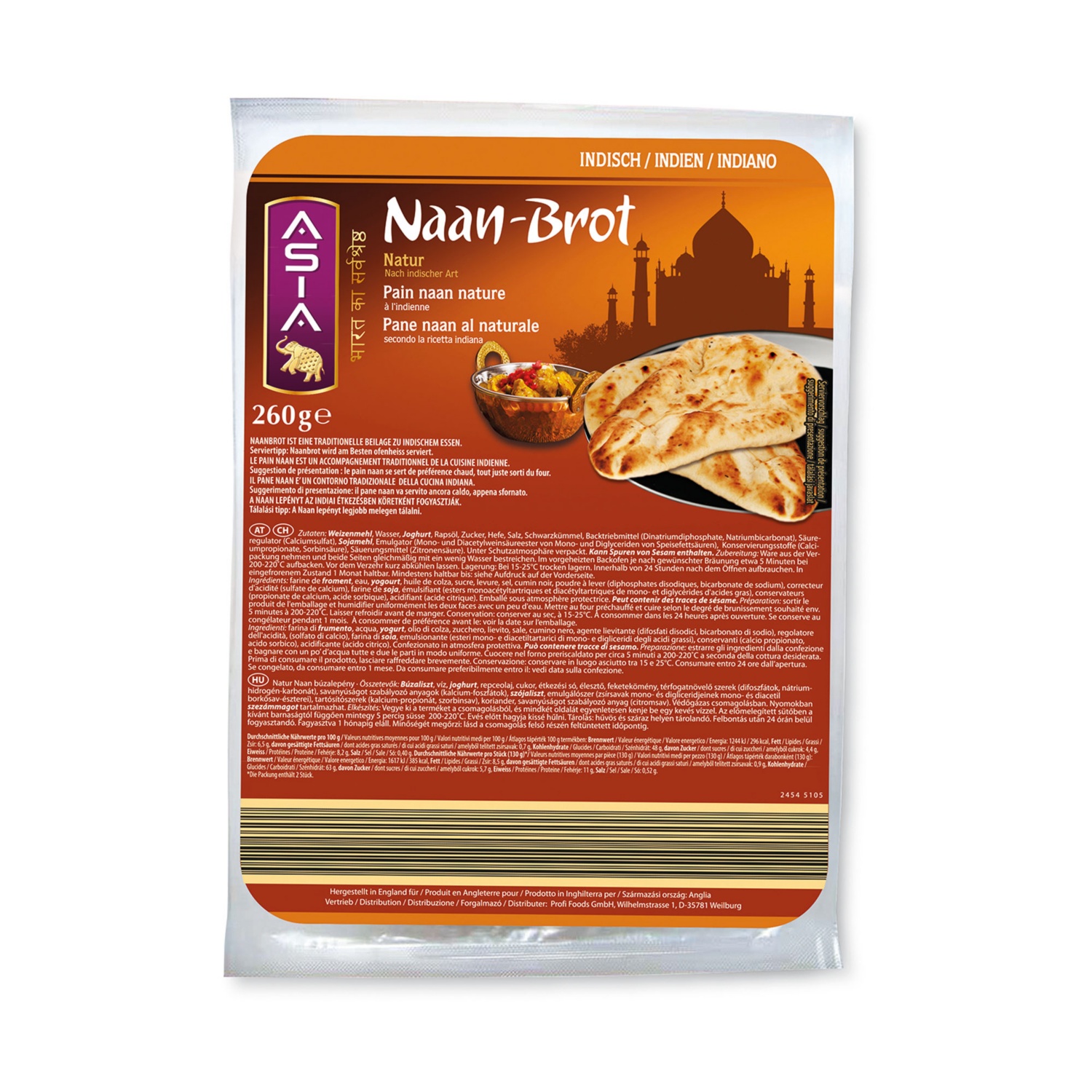 ASIA Naan-Brot, Natur