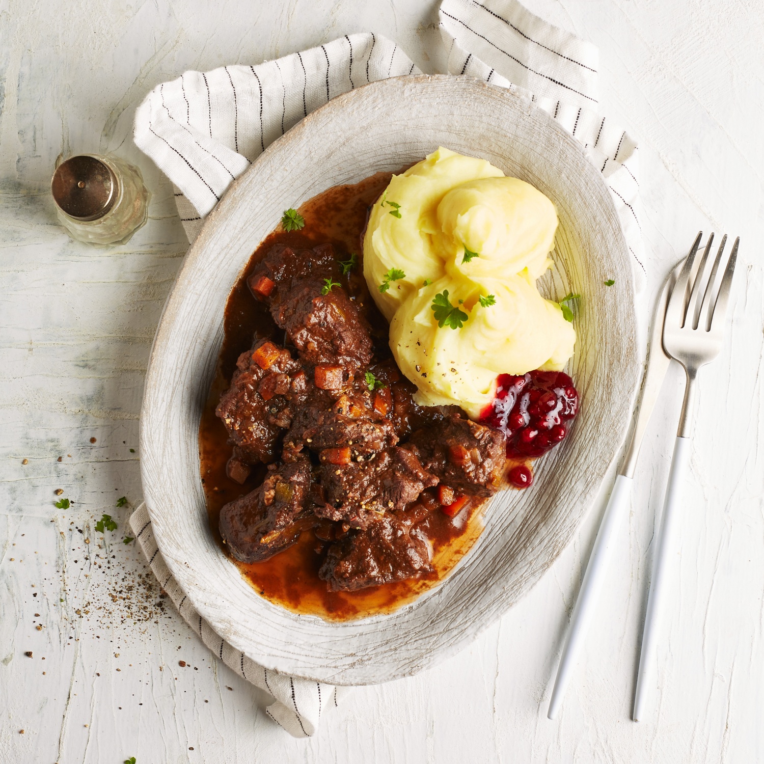 Hirschragout mit Kartoffelbrei | ALDI Rezeptwelt