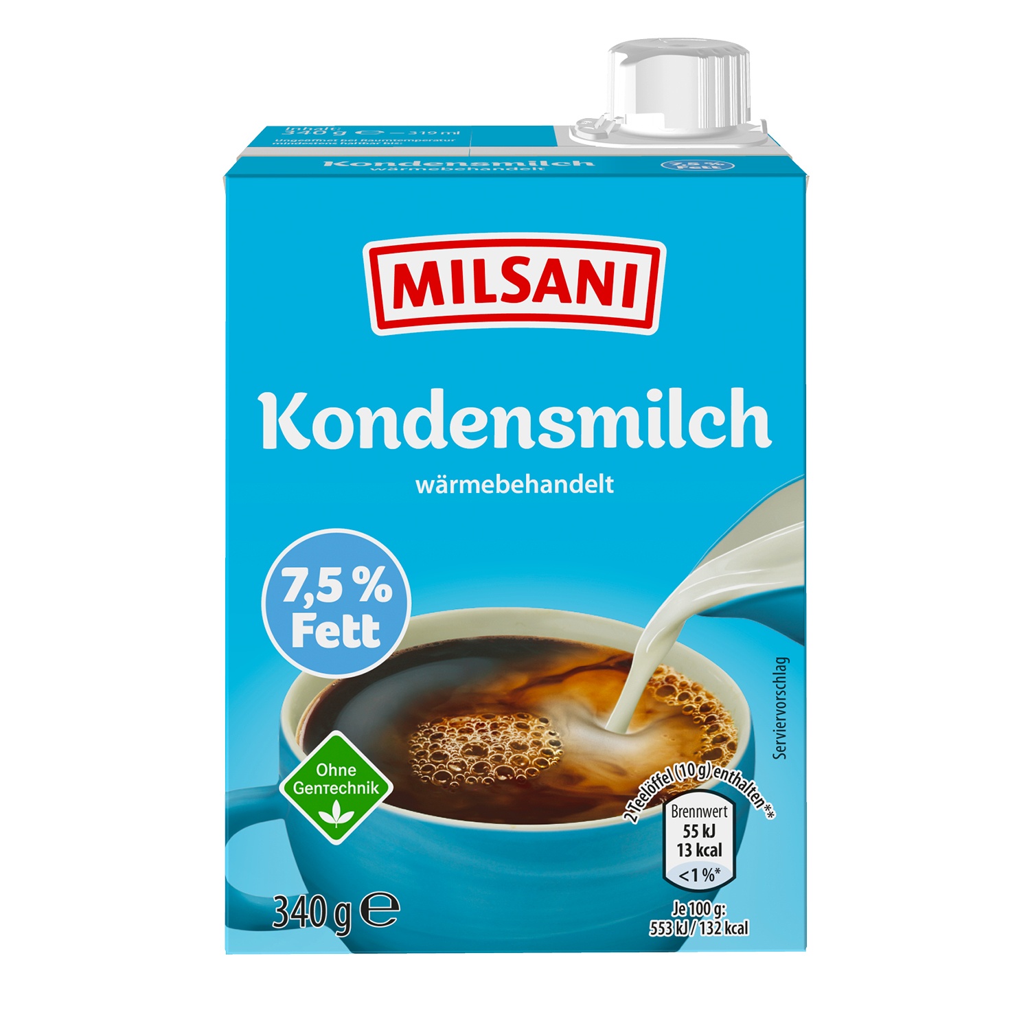 MILSANI Kondensmilch 7,5% Fett 340 g