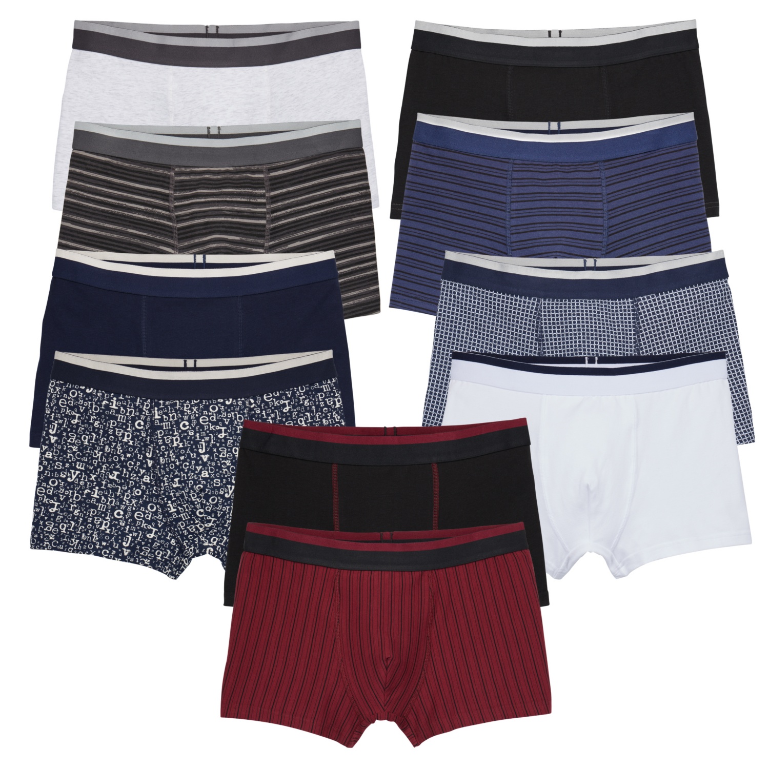 ROYAL CLASS CASUAL Herren-Retropants, Baumwolle (BIO), Doppelpkg.