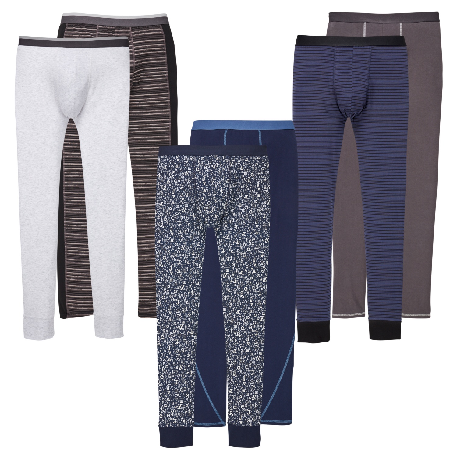 ROYAL CLASS CASUAL Herren-Unterhose lang, Baumwolle (BIO), Doppelpkg.
