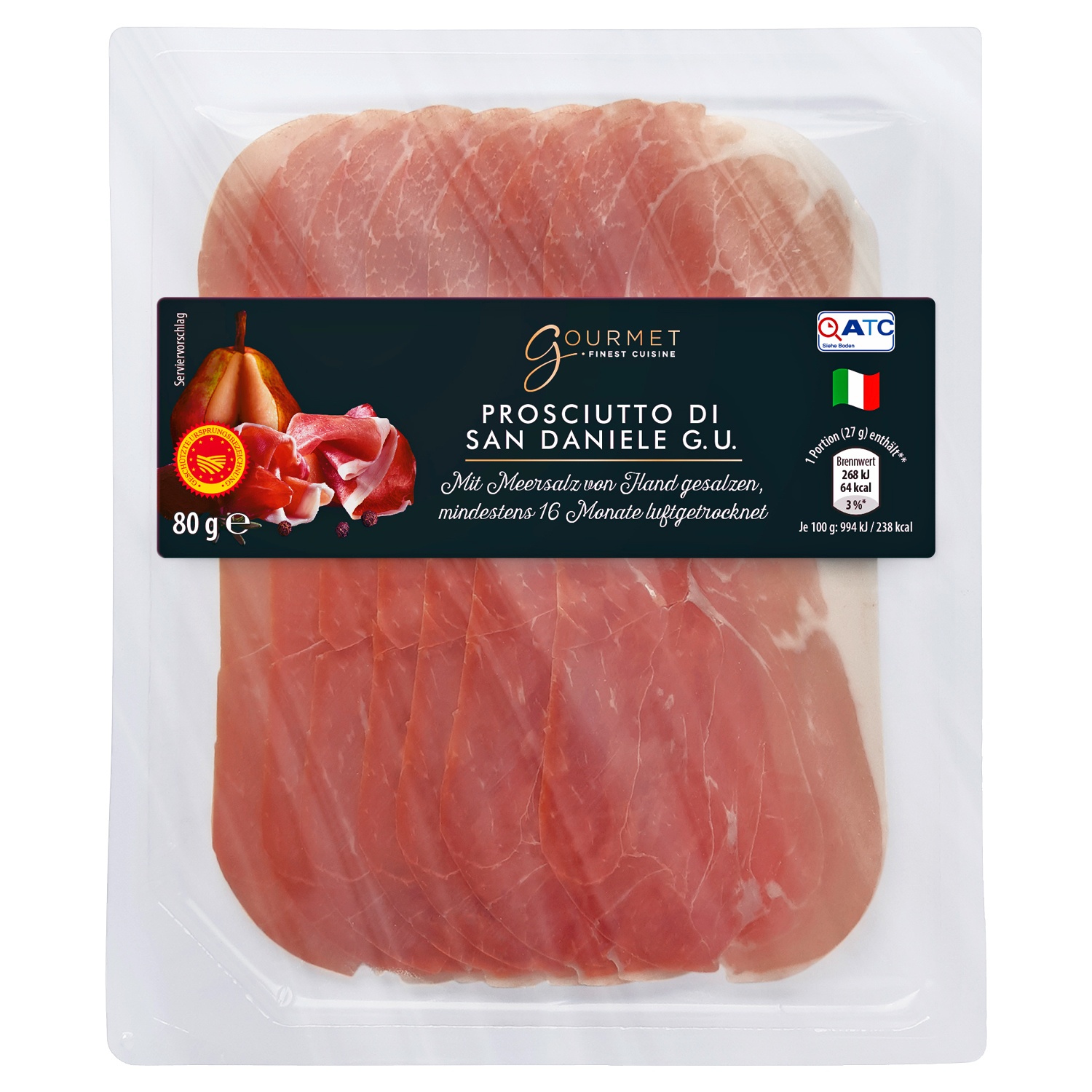 GOURMET Prosciutto di San Daniele 80 g ALDI SÜD