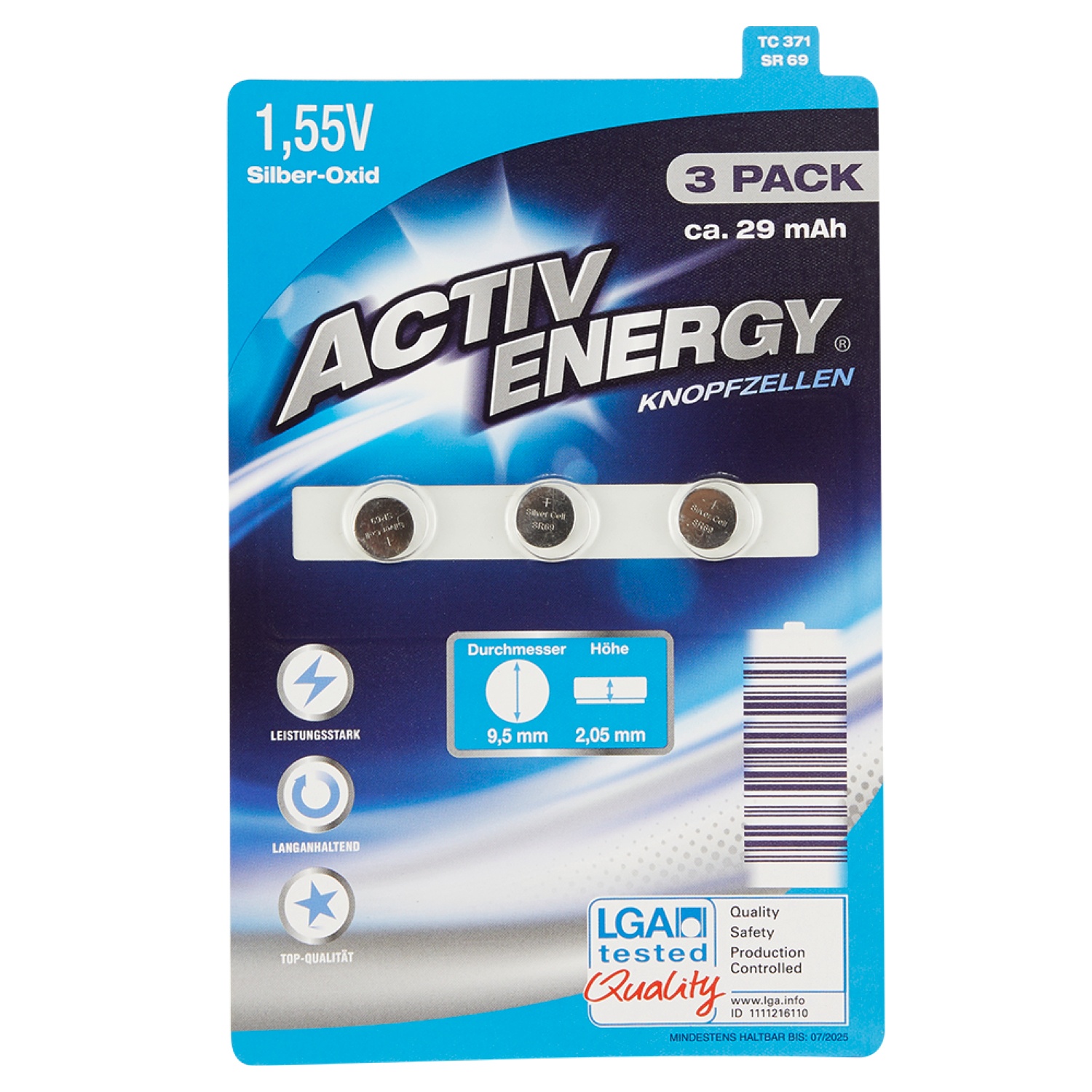 ACTIV ENERGY® Knopfzellen