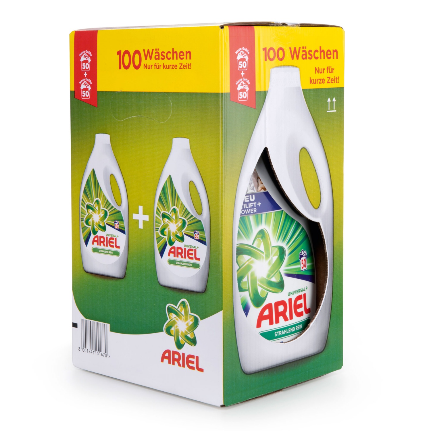 ARIEL Vollwaschmittel flüssig, Doppelpkg. HOFER