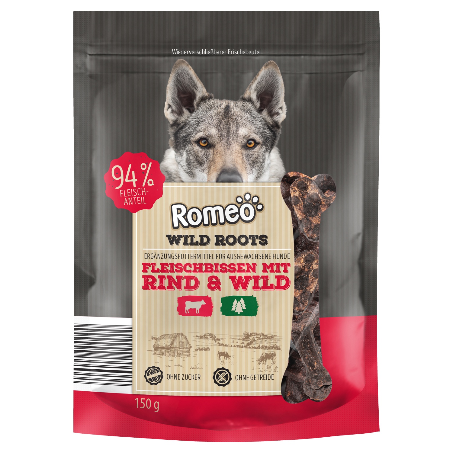 Romeo Wild Roots Fleischbissen 150 g