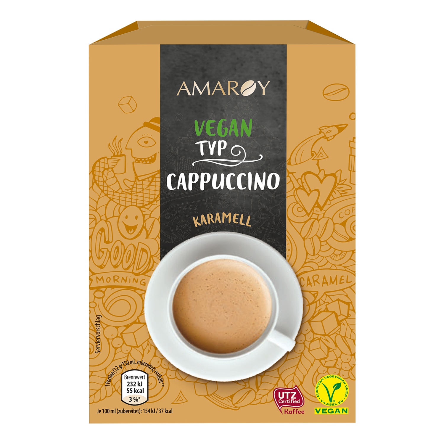 AMAROY Veganer Instant Cappuccino 96 g
