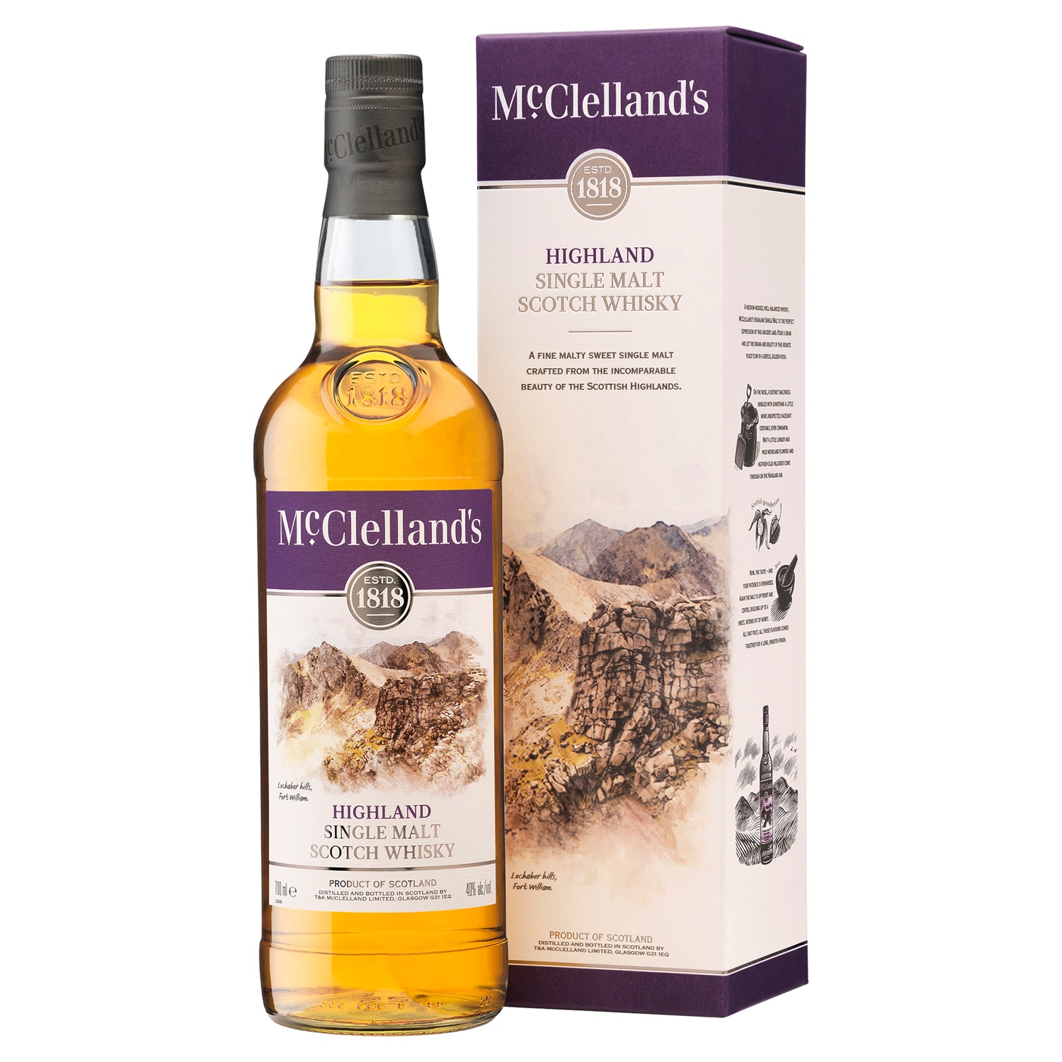 Виски highland's. Виски MCCLELLAND'S Highland. Виски MCCLELLANDS Highland 40% 0,7л. Виски MCCLELLAND'S Highland 0.7 л. Виски шотландский односолодовый Макклелландс Спейсайд.