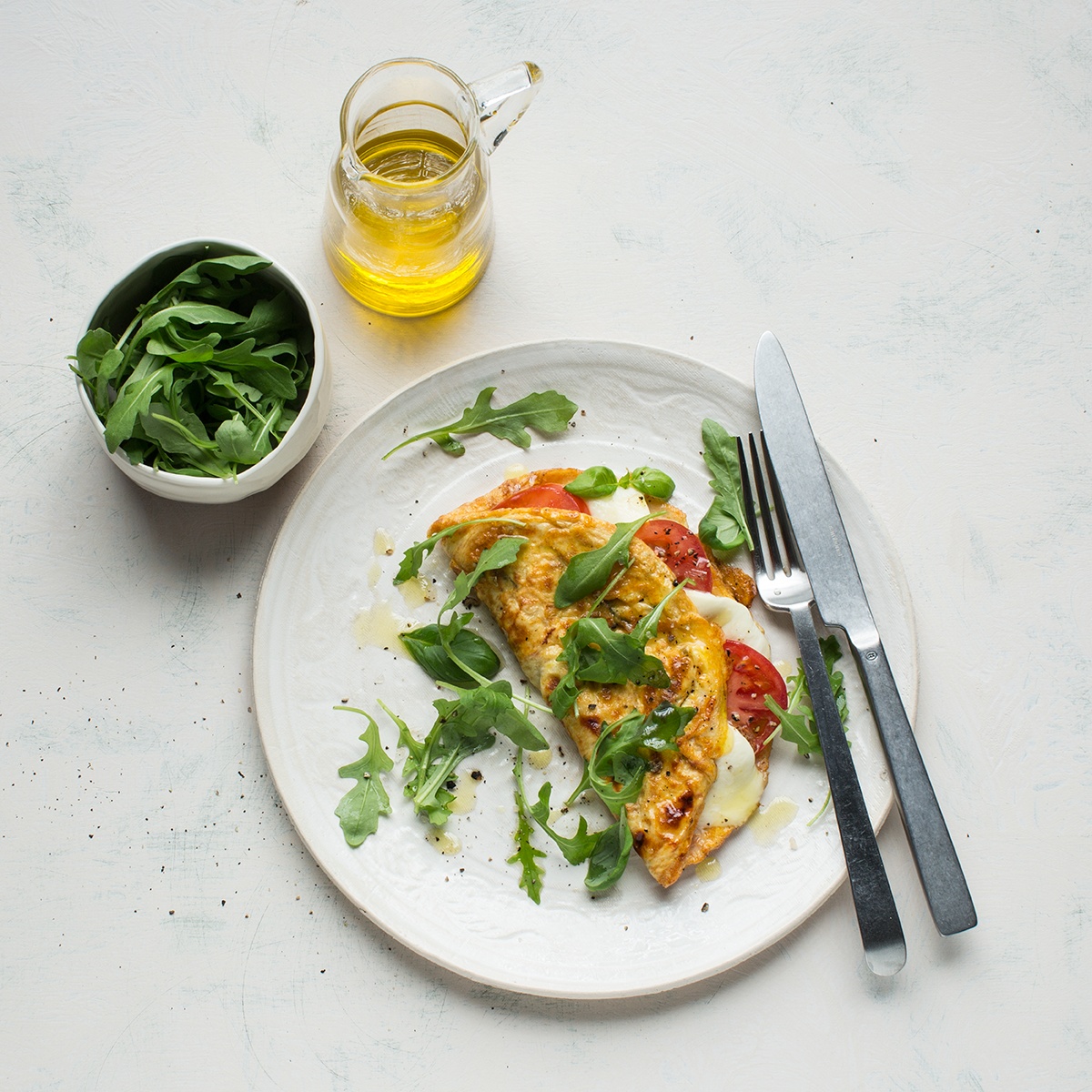 Tomaten-Mozzarella-Omelette
