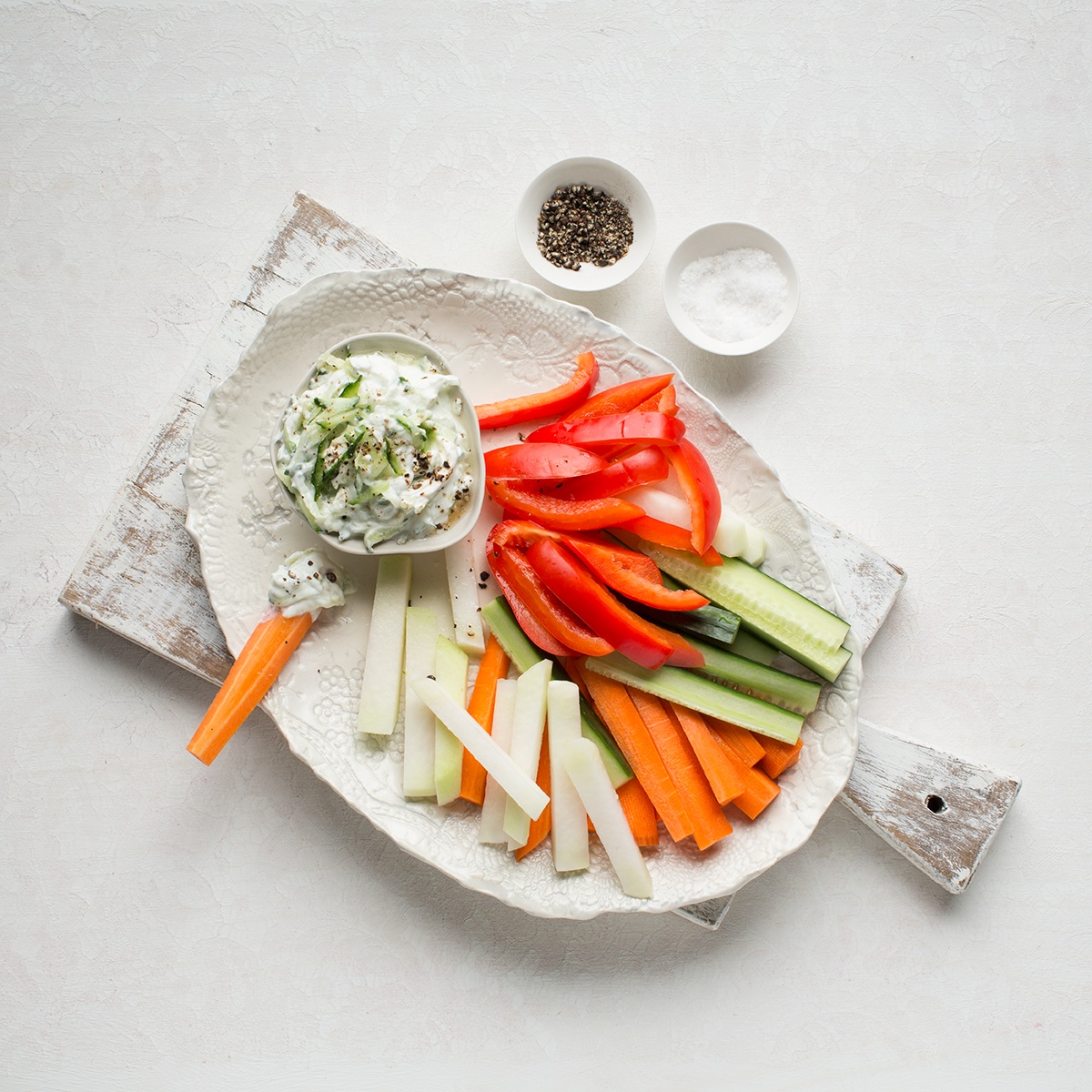 Zaziki-Dip mit Rohkost | ALDI Rezeptwelt