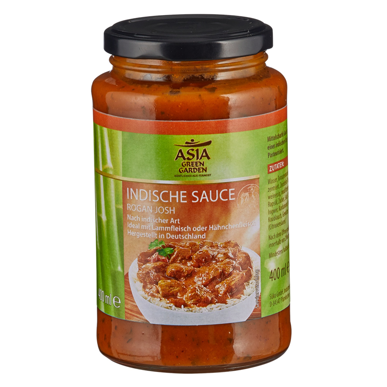 ASIA GREEN GARDEN Indische Sauce 400 ml